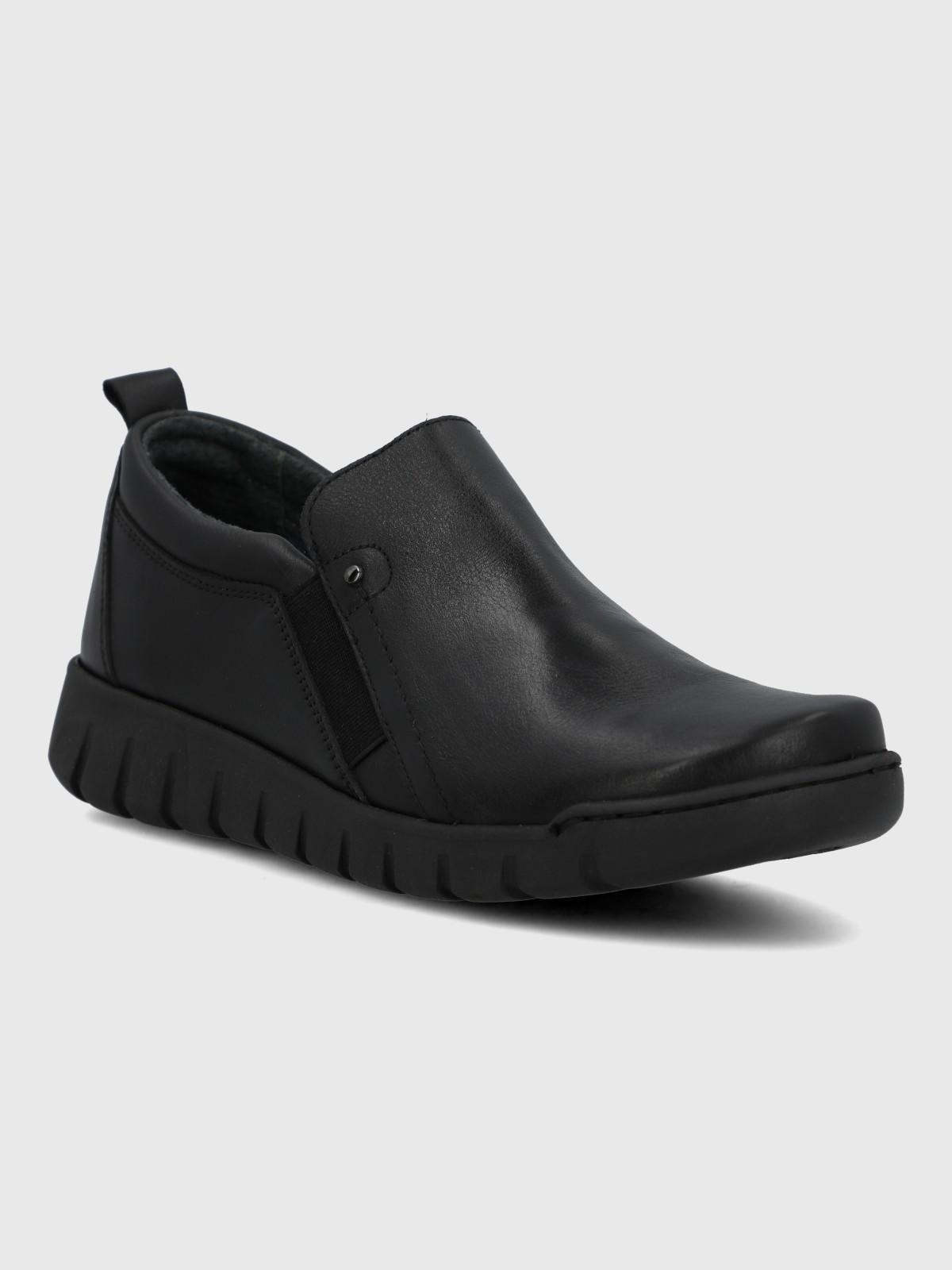 Slip On Cuero Mujer Henry II Negro-0
