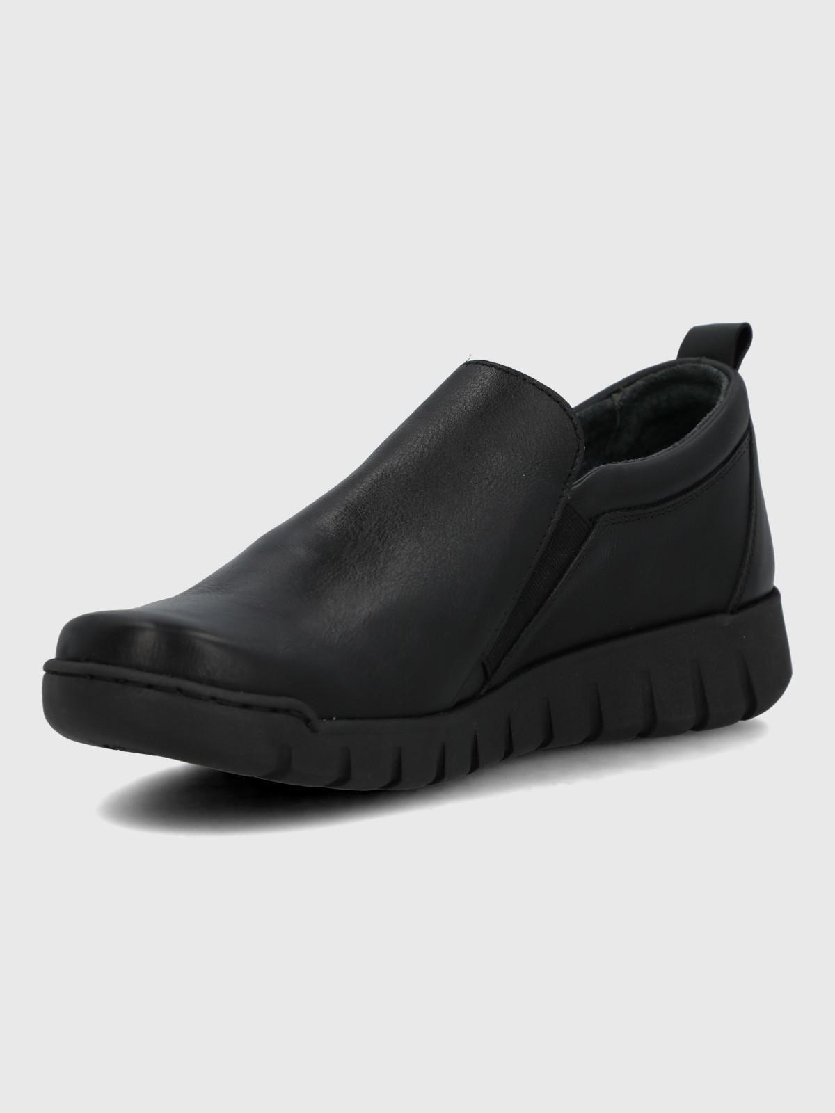 Slip On Cuero Mujer Henry II Negro-4