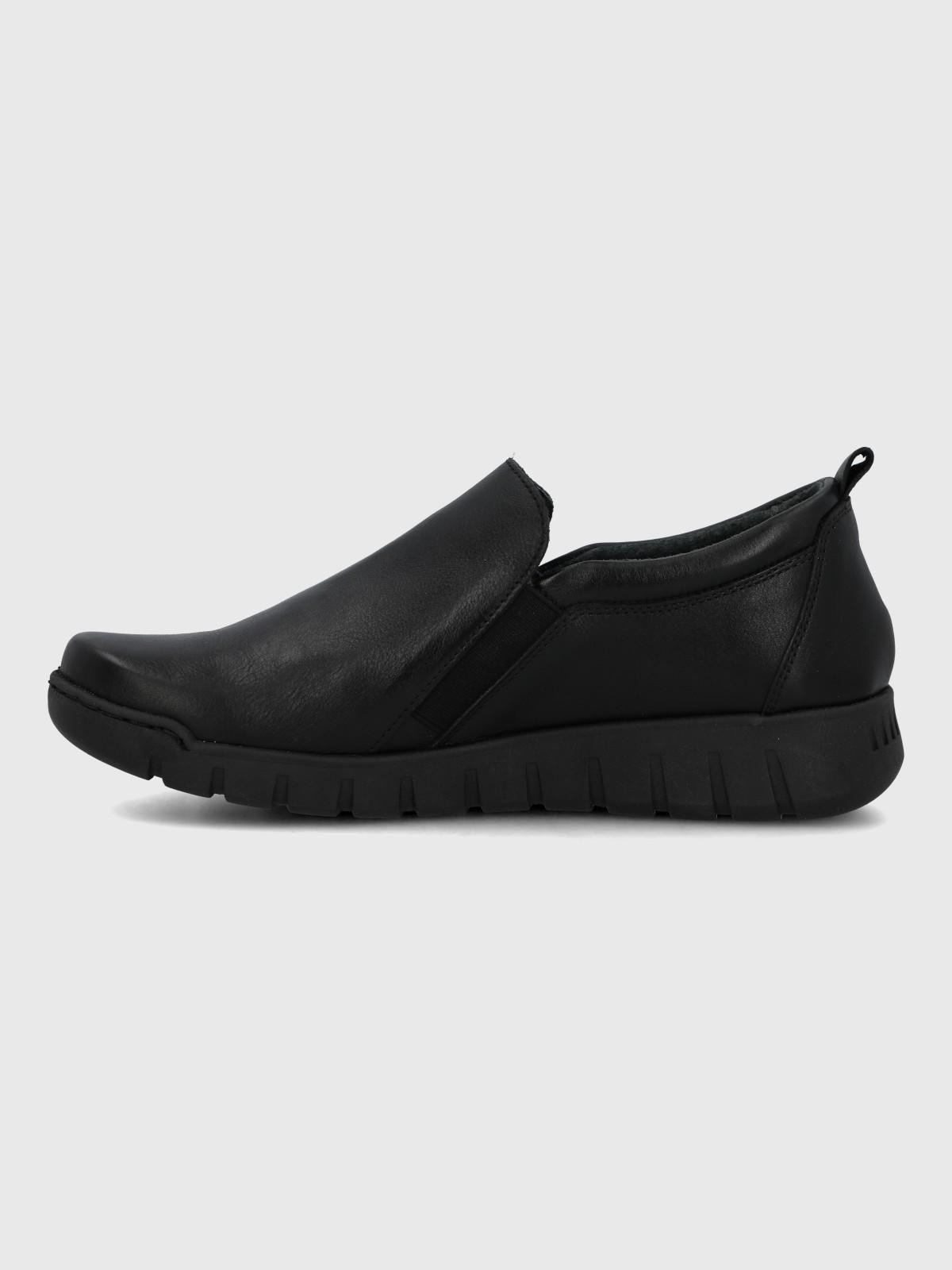 Slip On Cuero Mujer Henry II Negro-5
