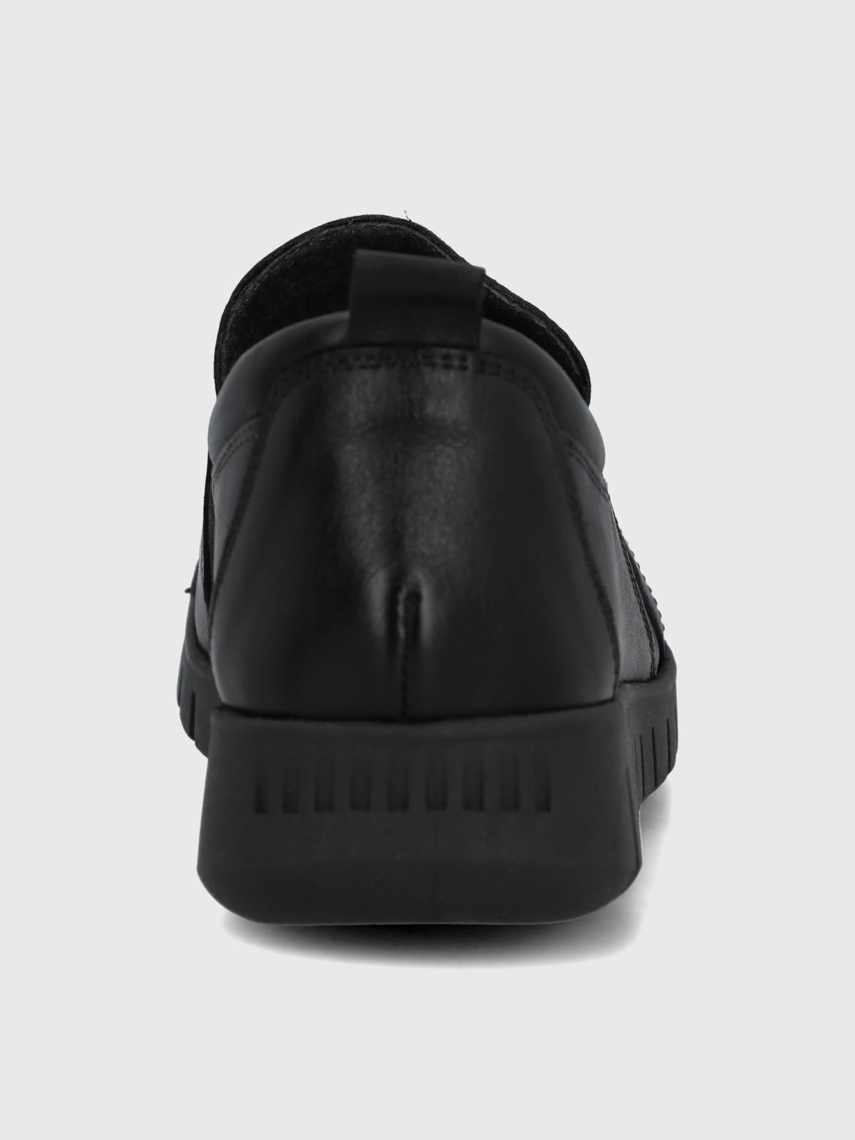 Slip On Cuero Mujer Henry II Negro-6