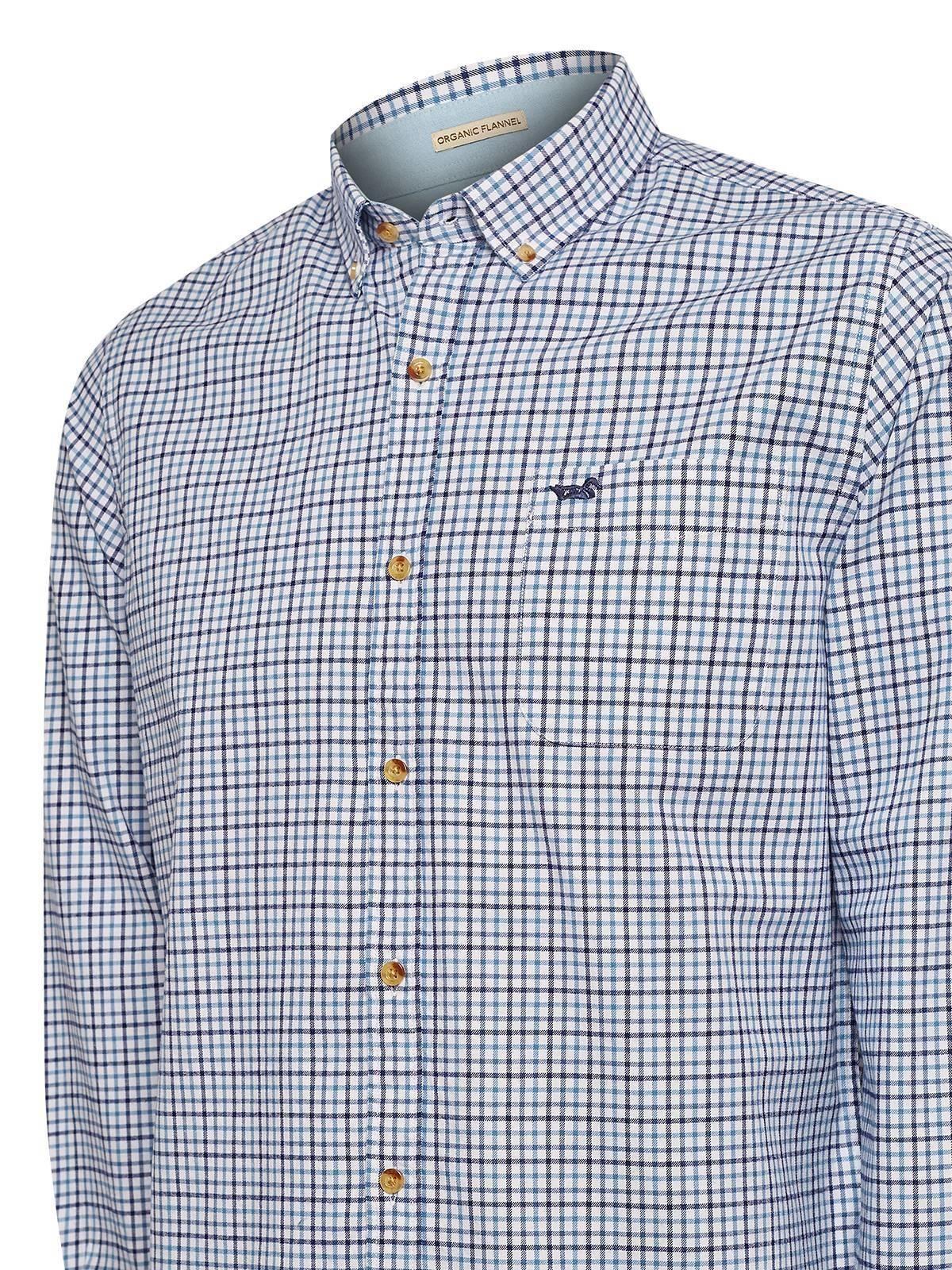 Camisa Algodón Orgánico Hombre Viyellabut Azul-3