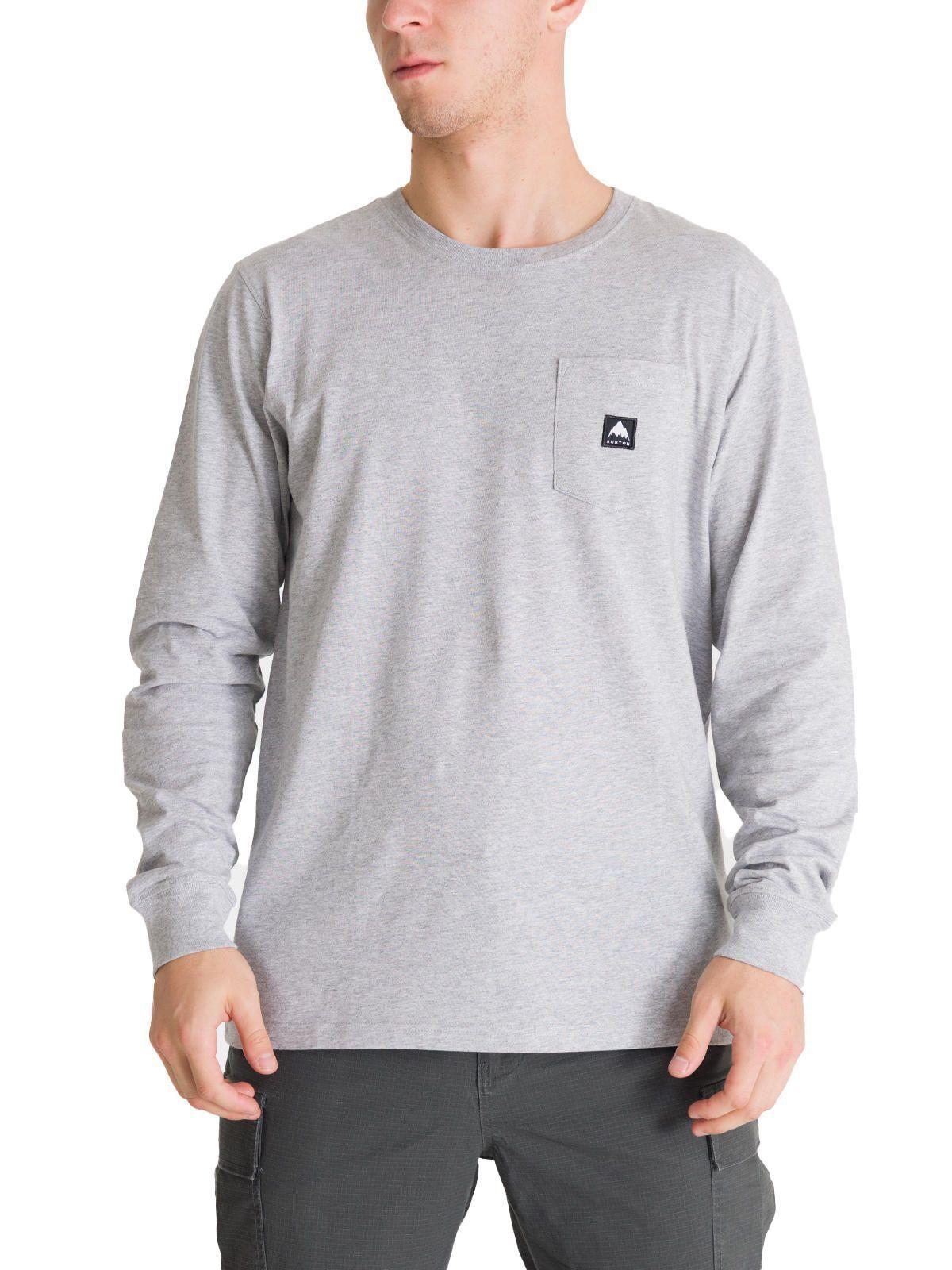 Polera Manga Larga Hombre Colfax Gris Burton-0