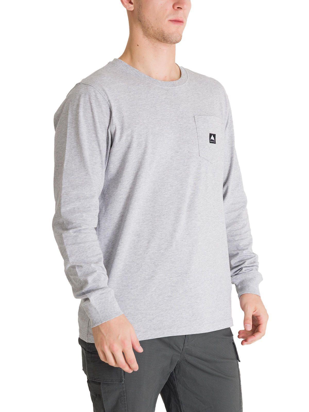 Polera Manga Larga Hombre Colfax Gris Burton-1