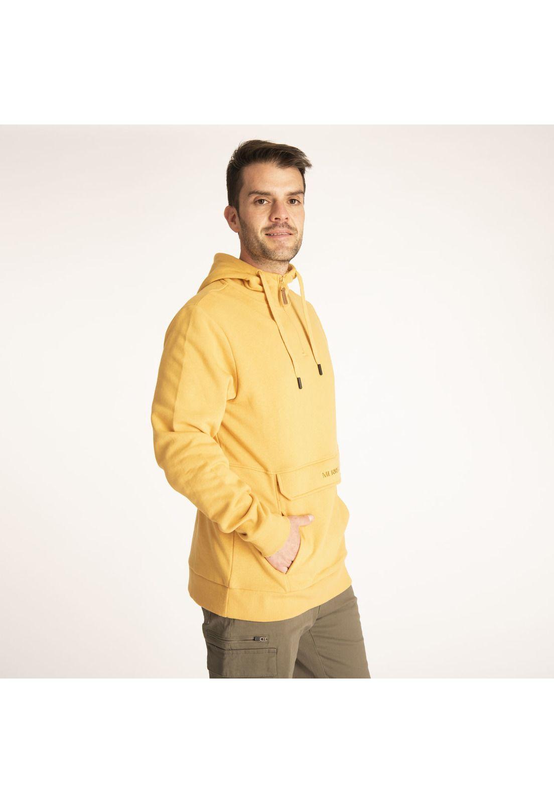 Polerón Hombre Alpha 1/4 Zip Caqui-1