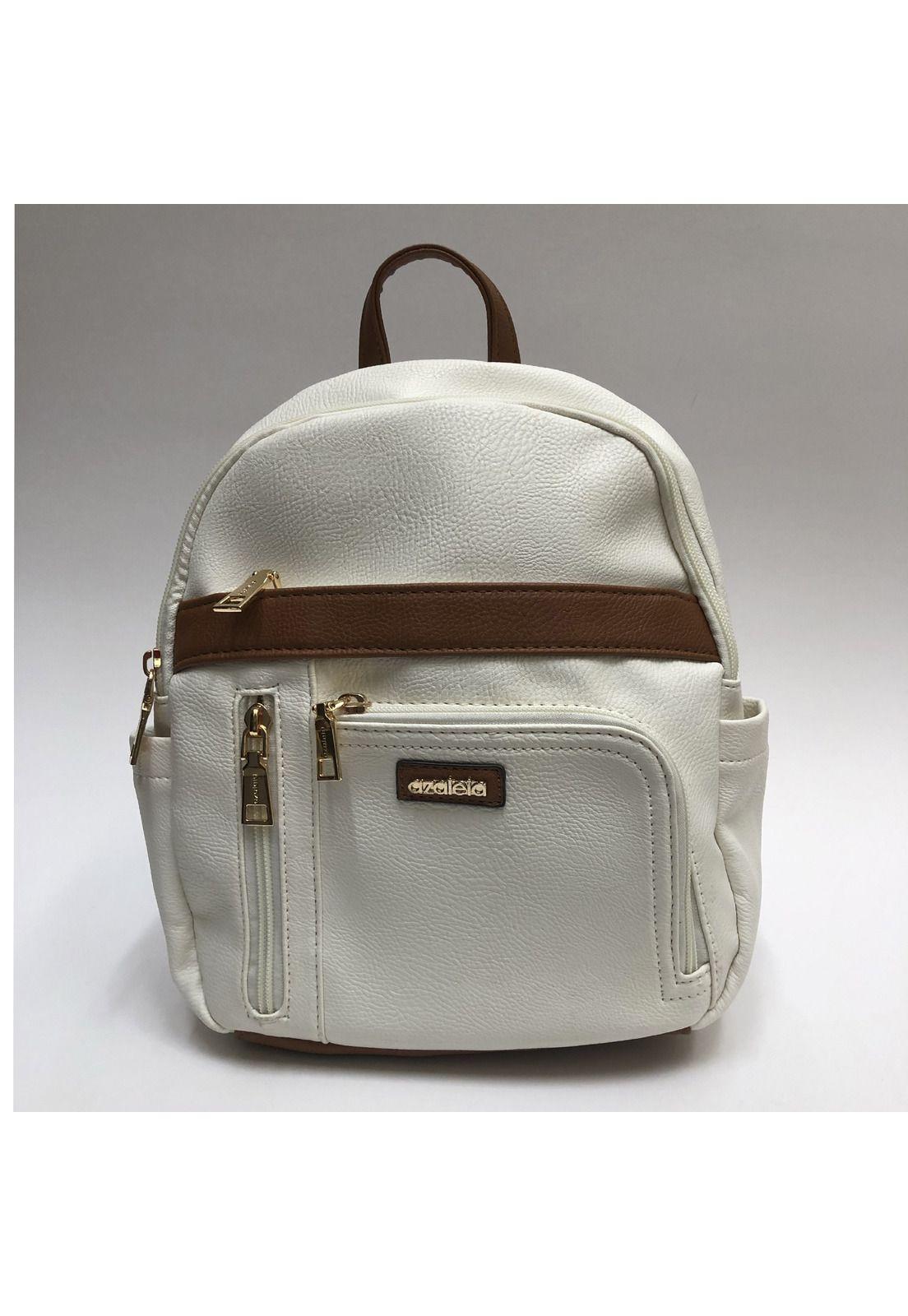 Mochila Mujer Flower Back Blanco Mujer-0