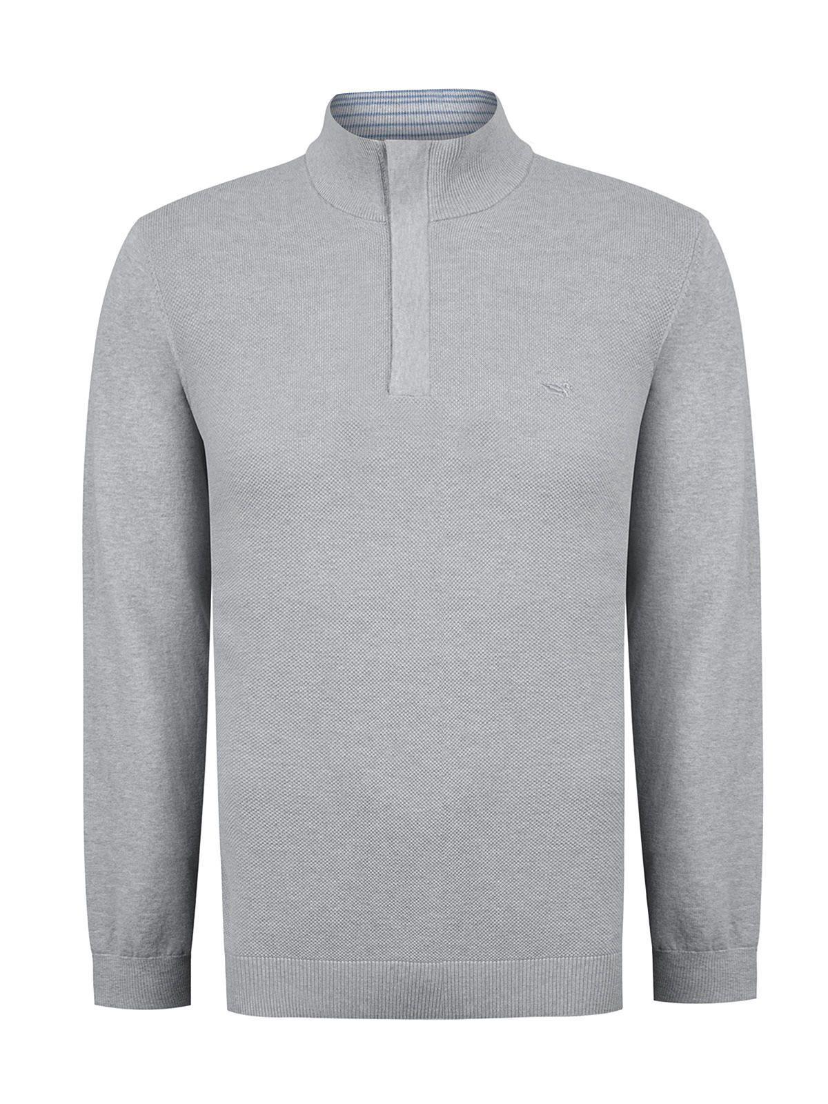 Sweater Algodón Orgánico Hombre Bilbao Gris-0