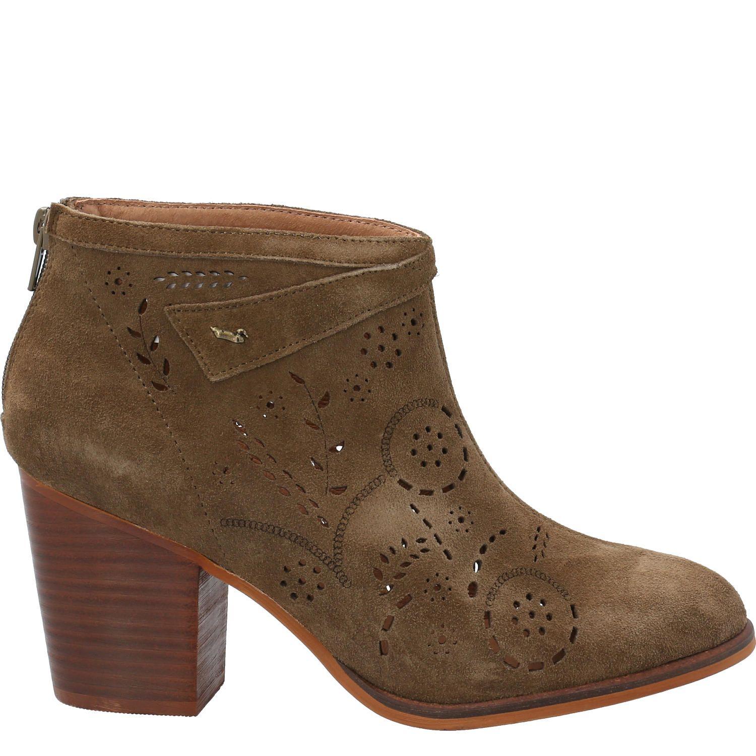 Botin Cuero Ruby Verde Oscuro Mujer-1