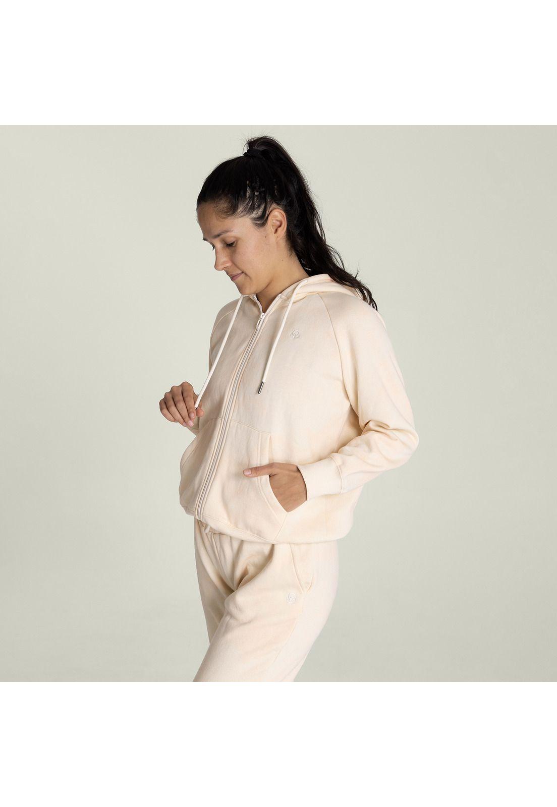 Polerón Mujer Hoodie F Zipper Emma Coral-1