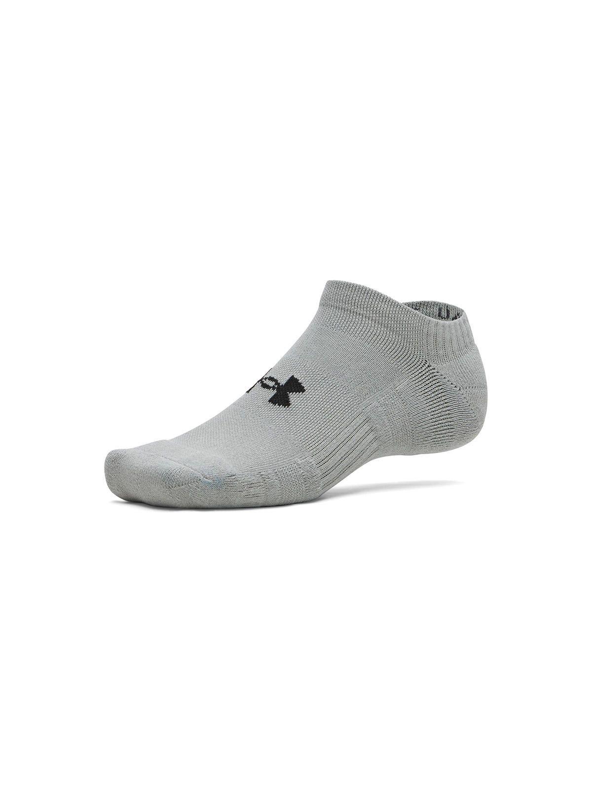 Calcetín UA Performance Algodón 3-Pack Gris Unisex-0