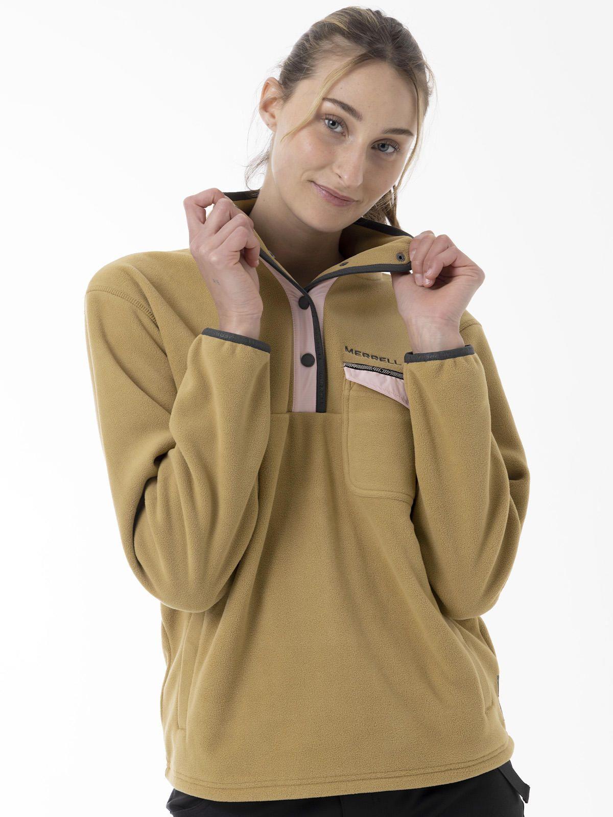 Polar Mujer Thermal Core Quarter Snap Mostaza-0