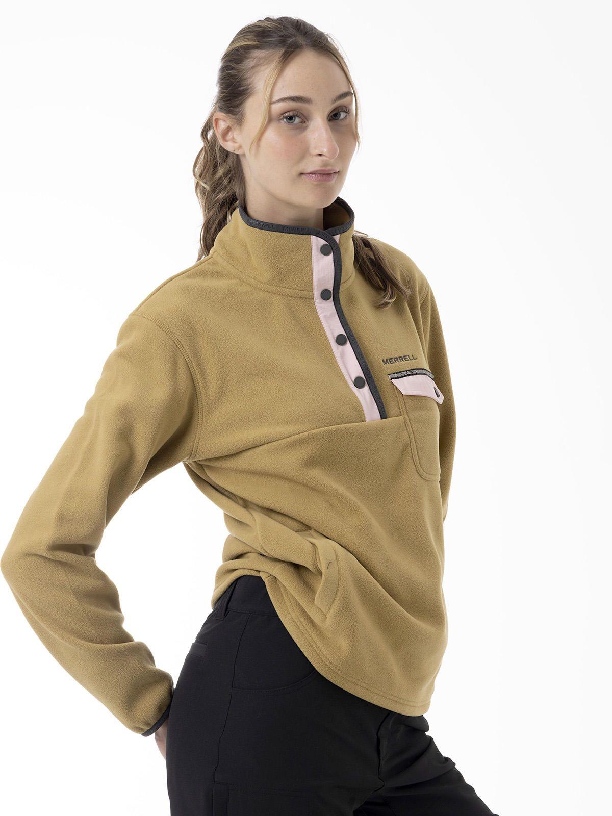 Polar Mujer Thermal Core Quarter Snap Mostaza-1