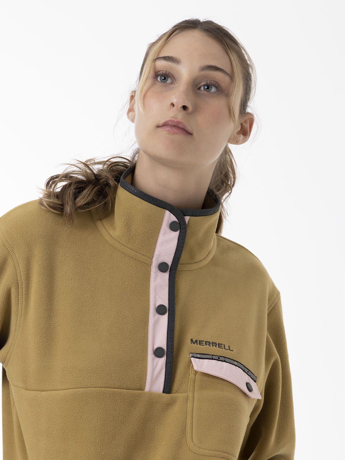 Polar Mujer Thermal Core Quarter Snap Mostaza-3