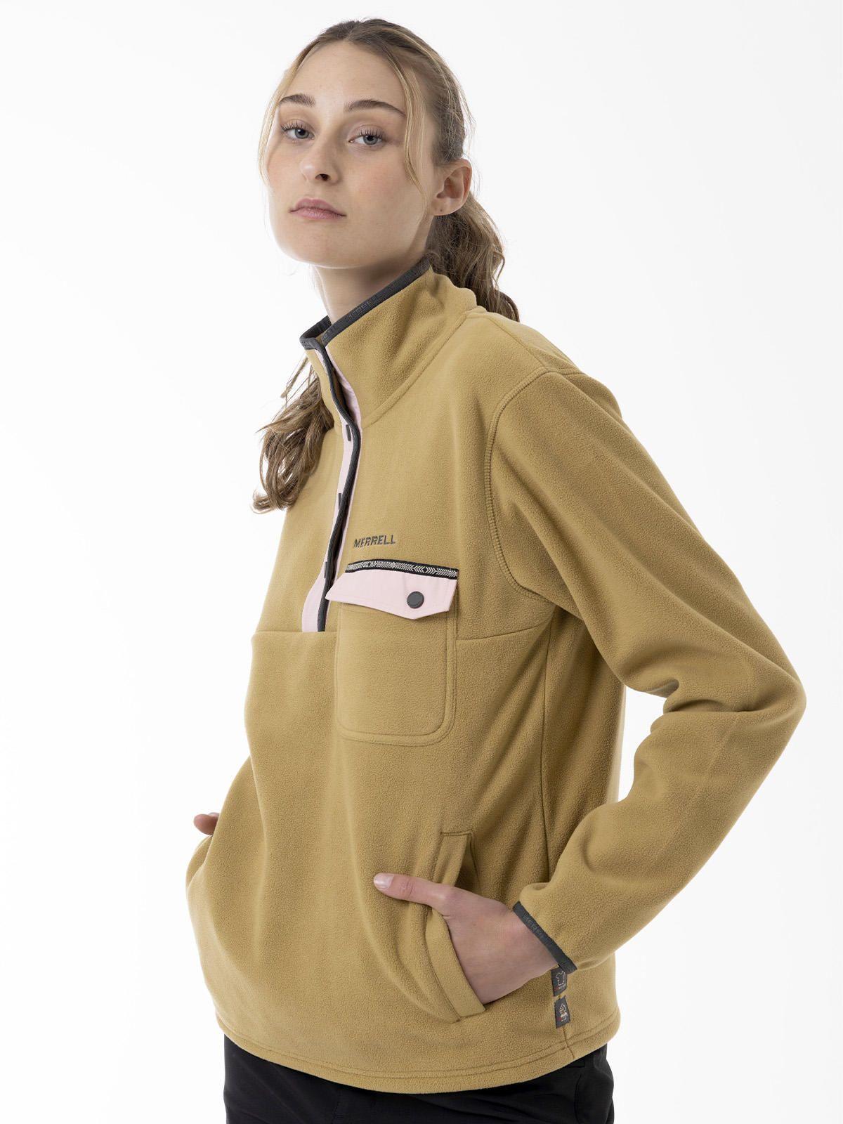 Polar Mujer Thermal Core Quarter Snap Mostaza-4