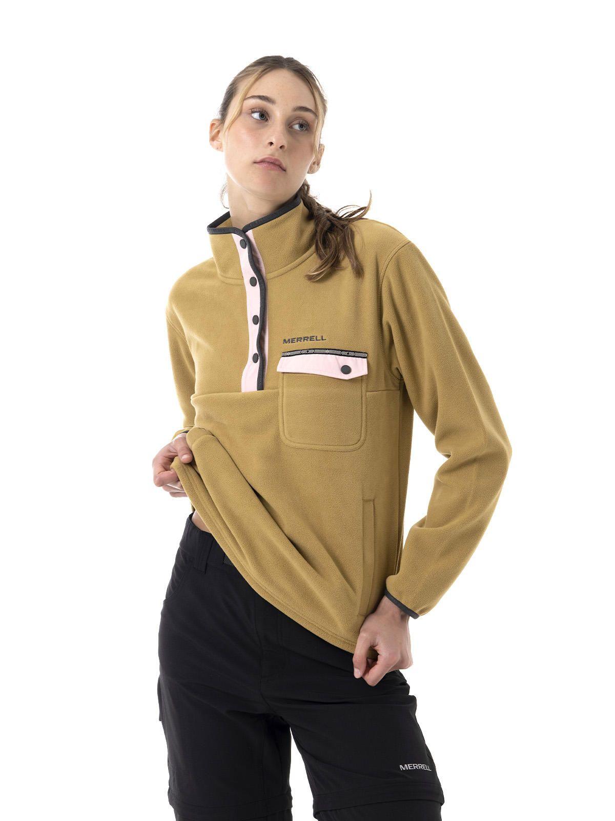 Polar Mujer Thermal Core Quarter Snap Mostaza-5