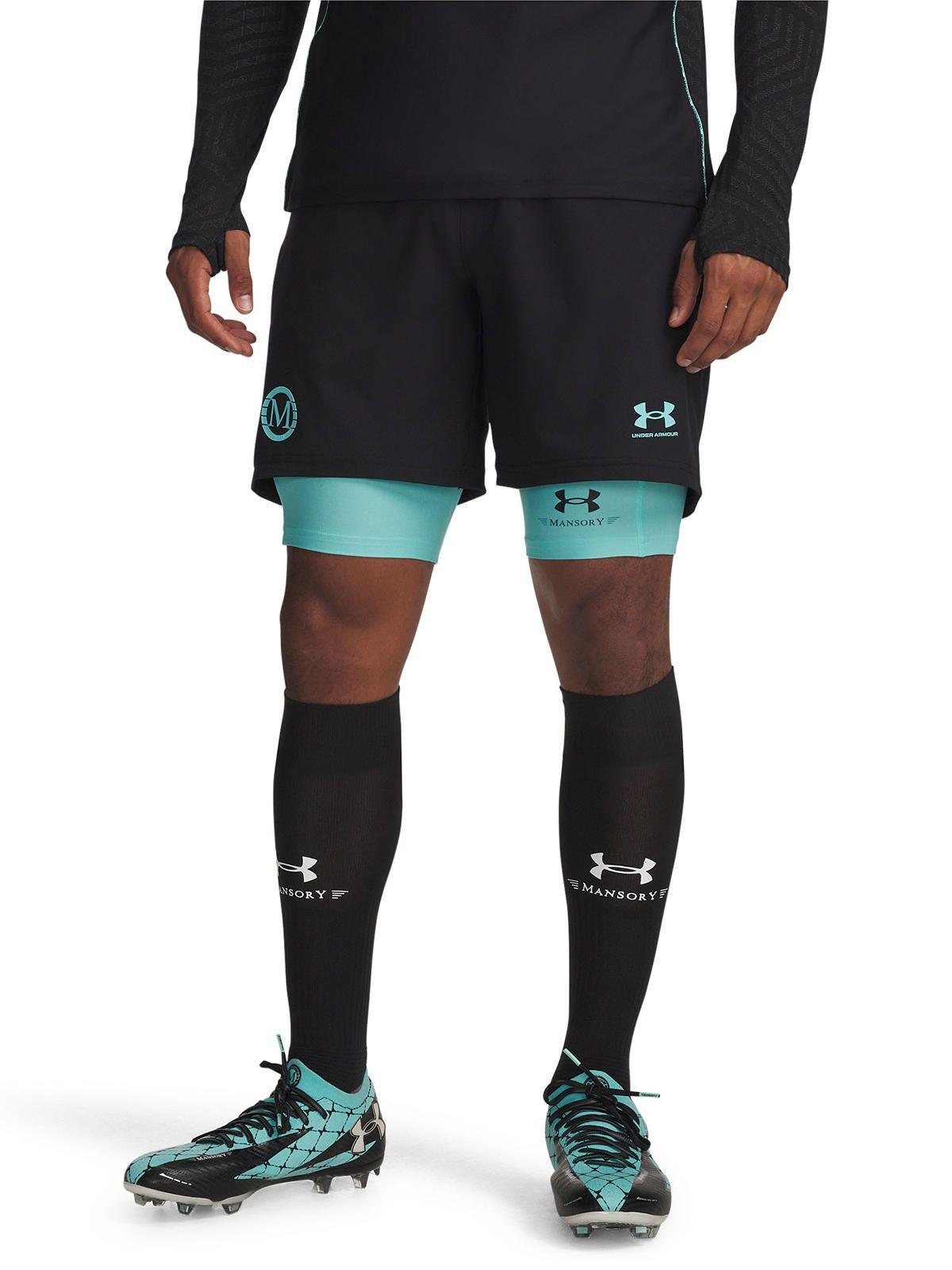 Short Football para Hombre Mansory Challenger Negro -0