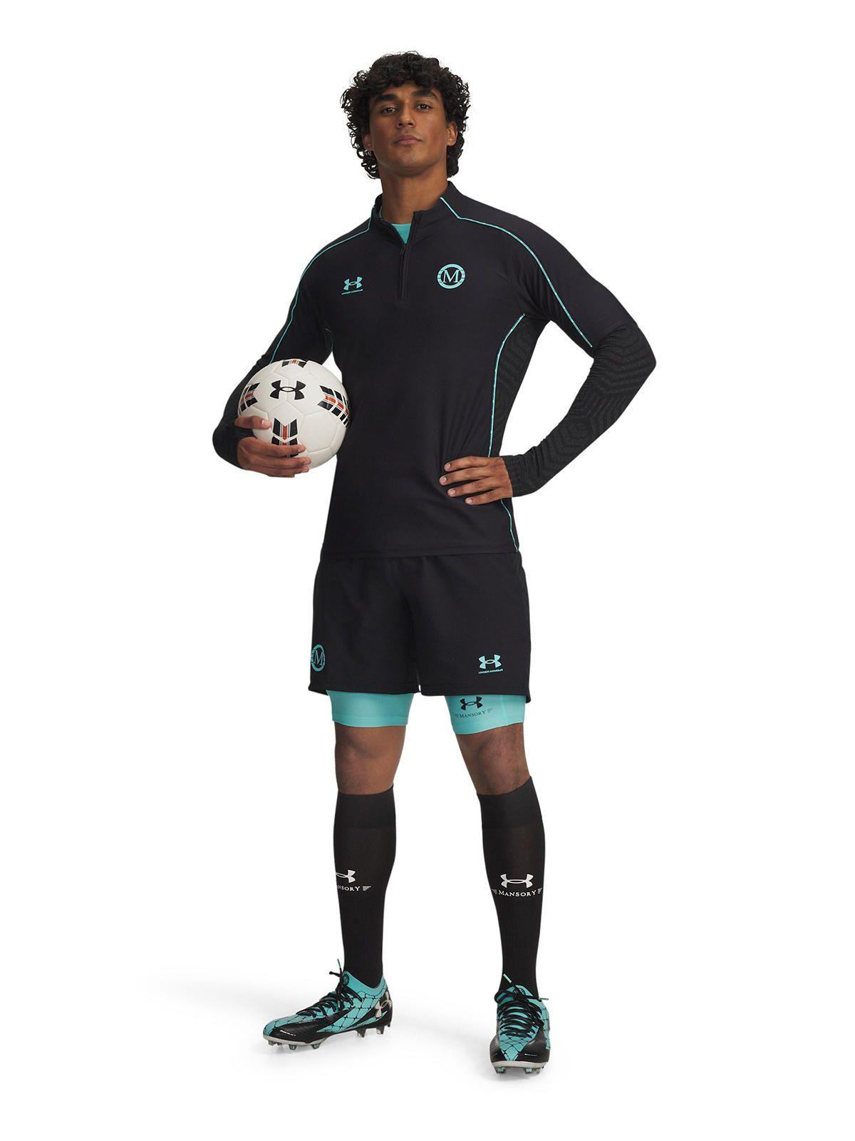 Short Football para Hombre Mansory Challenger Negro -3