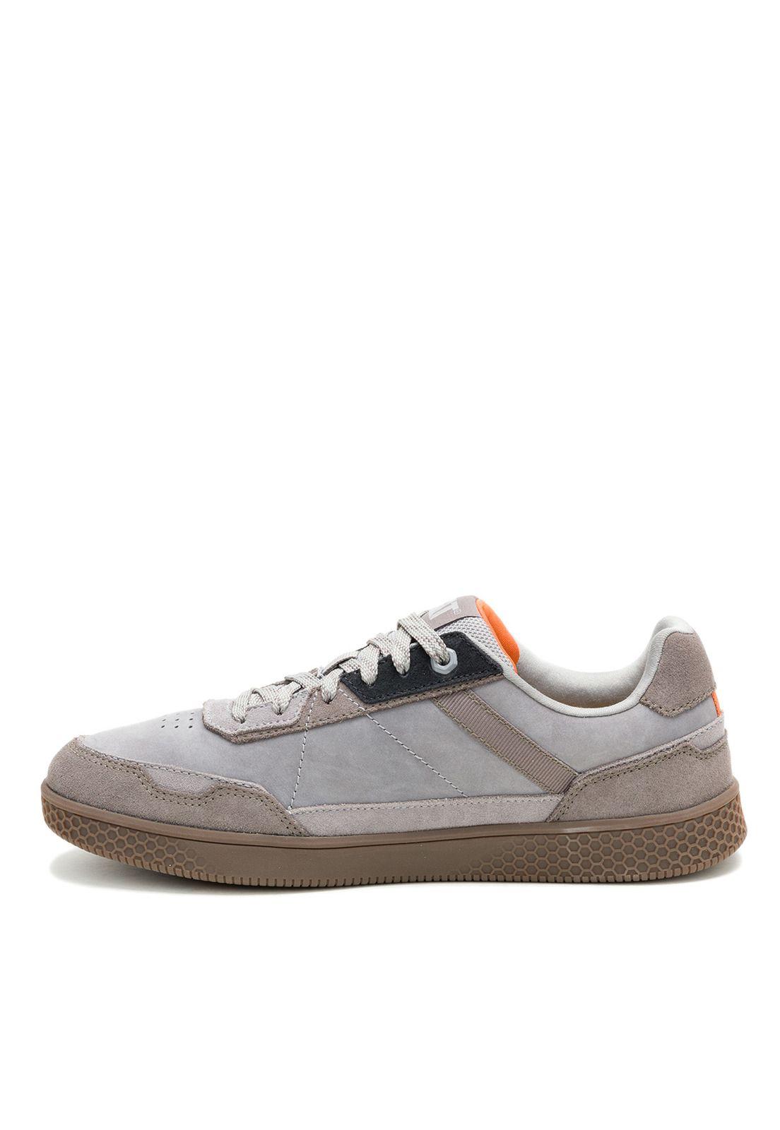 Zapatilla Pause Retro Leather Hombre Gris-3