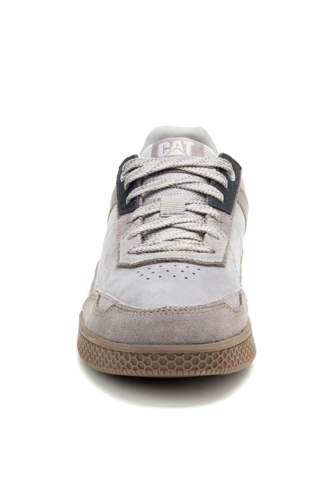 Zapatilla Pause Retro Leather Hombre Gris-4