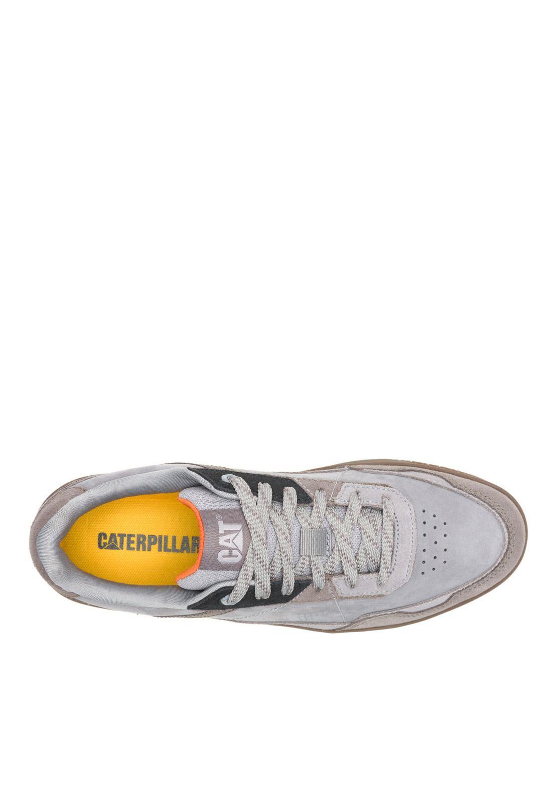 Zapatilla Pause Retro Leather Hombre Gris-6