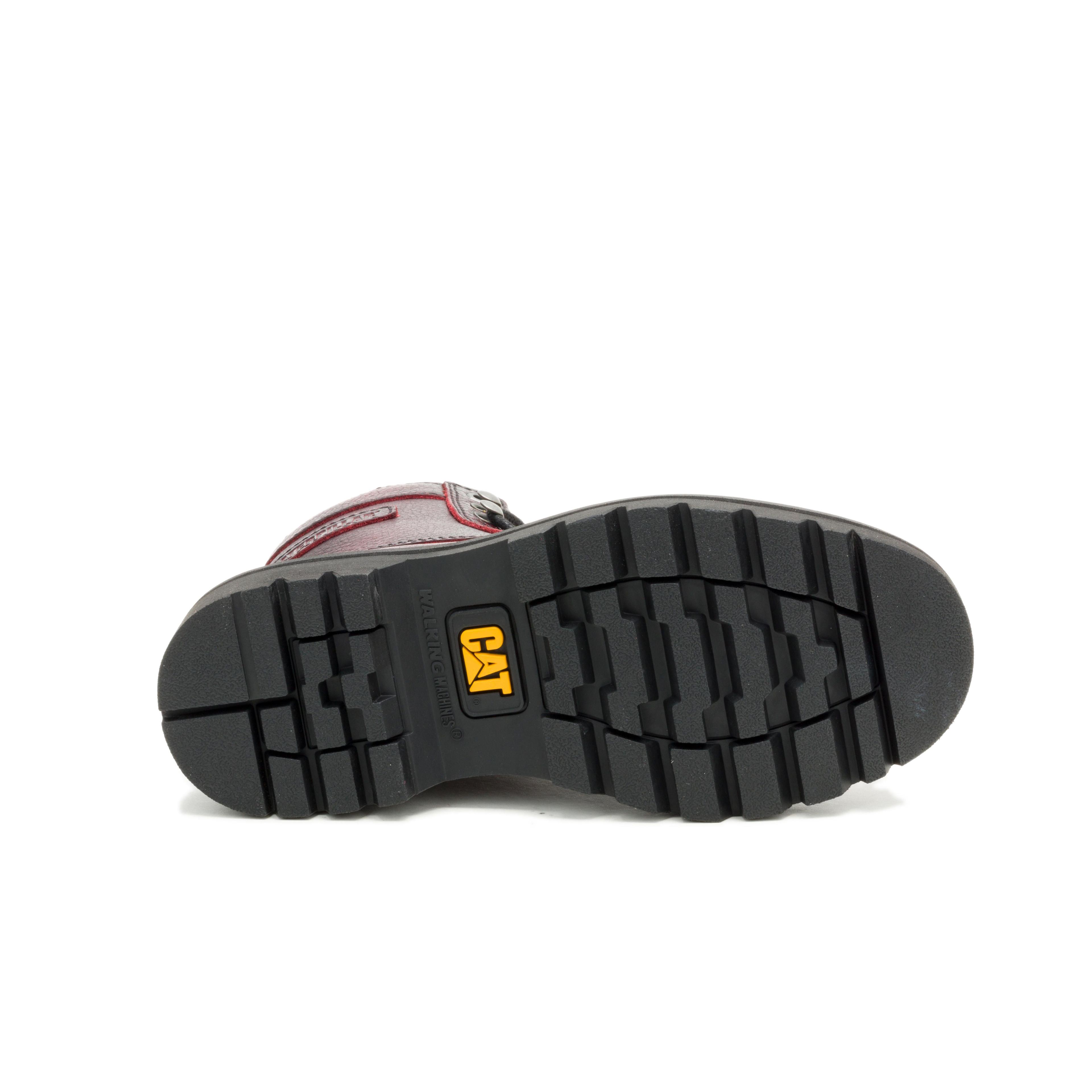 Botín de Cuero Colorado Grader Mujer Rojo-5