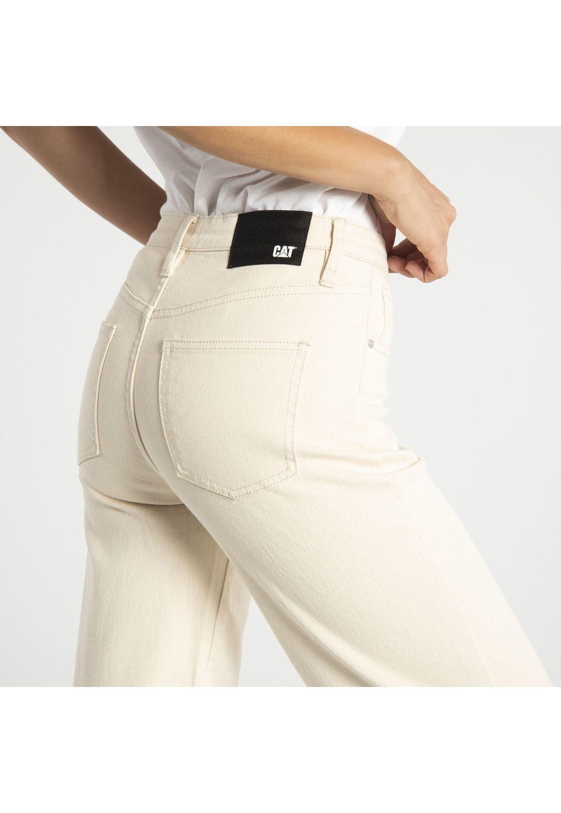 Jeans Mujer W Local Denim Wide L Crema-3