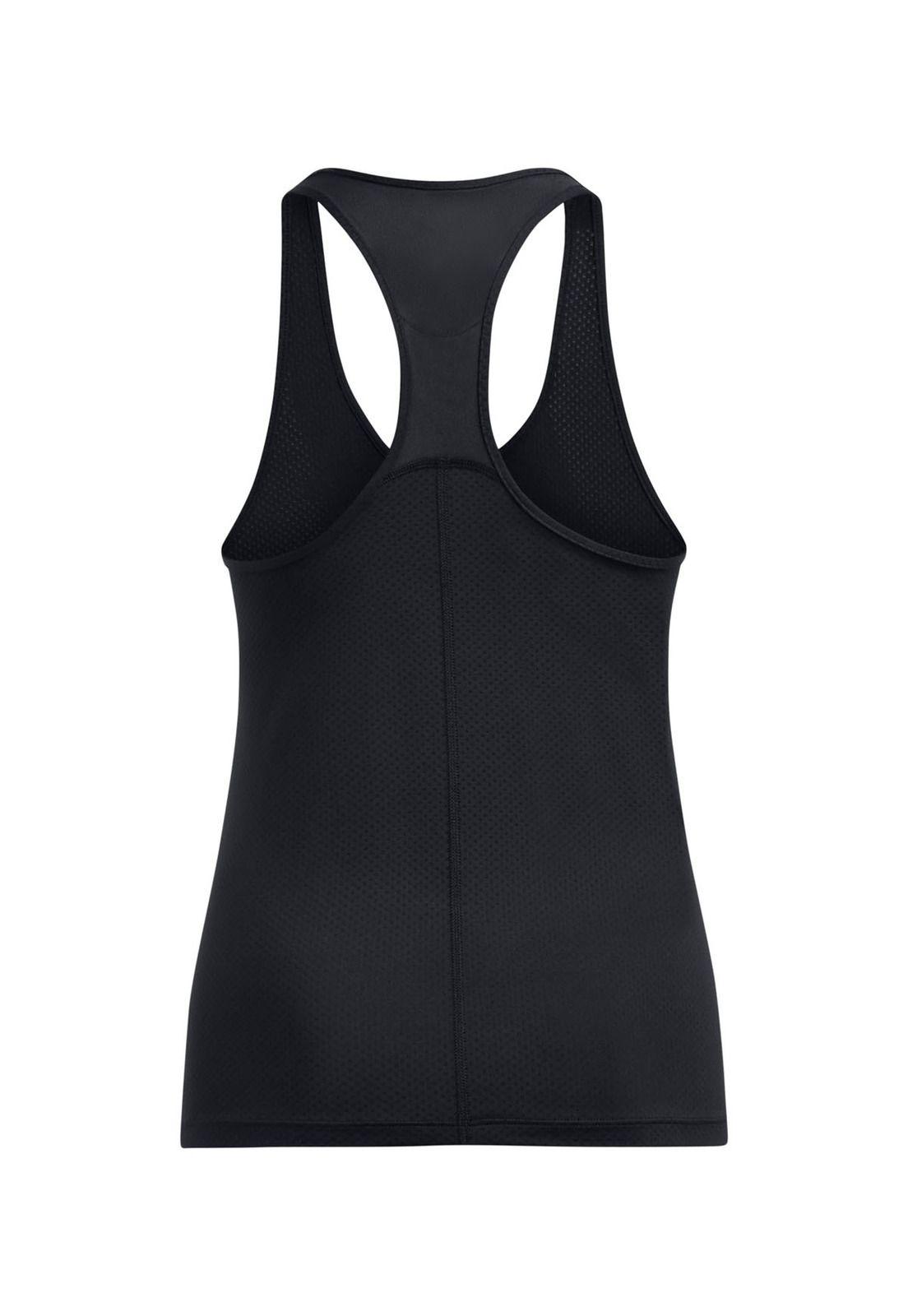 Polera sin mangas HeatGear AR mujer Negro-1
