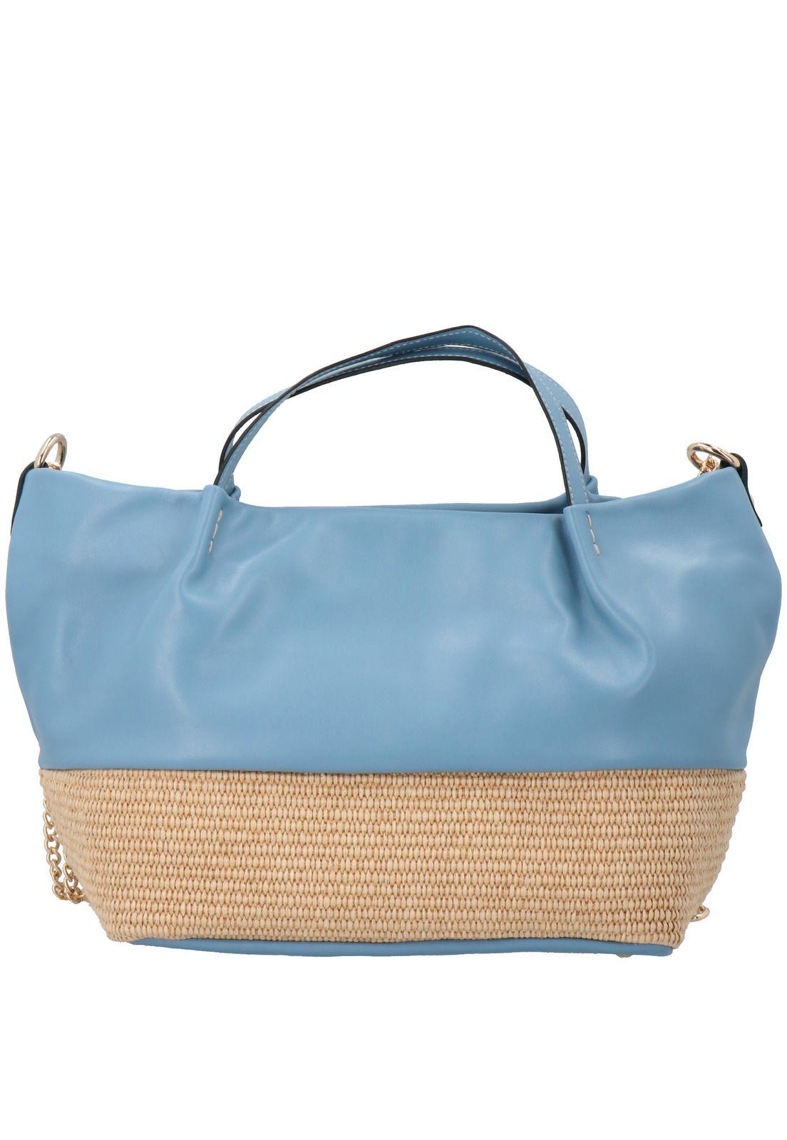 Cartera Cuero Orchid Tote Celeste Mujer-0