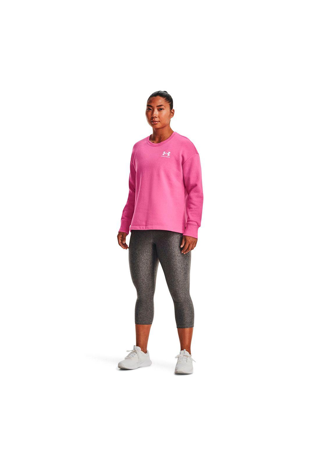 Polerón Oversize Rival Fleece mujer Rosa-5