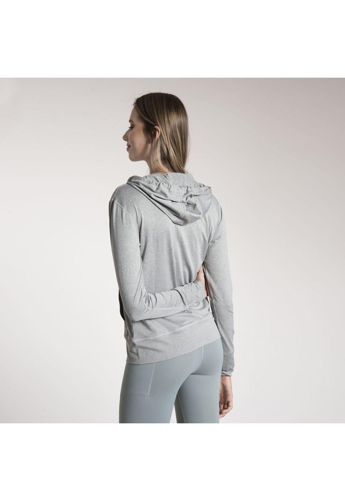 Chaqueta Mujer Hooded Jacket Gris.-2