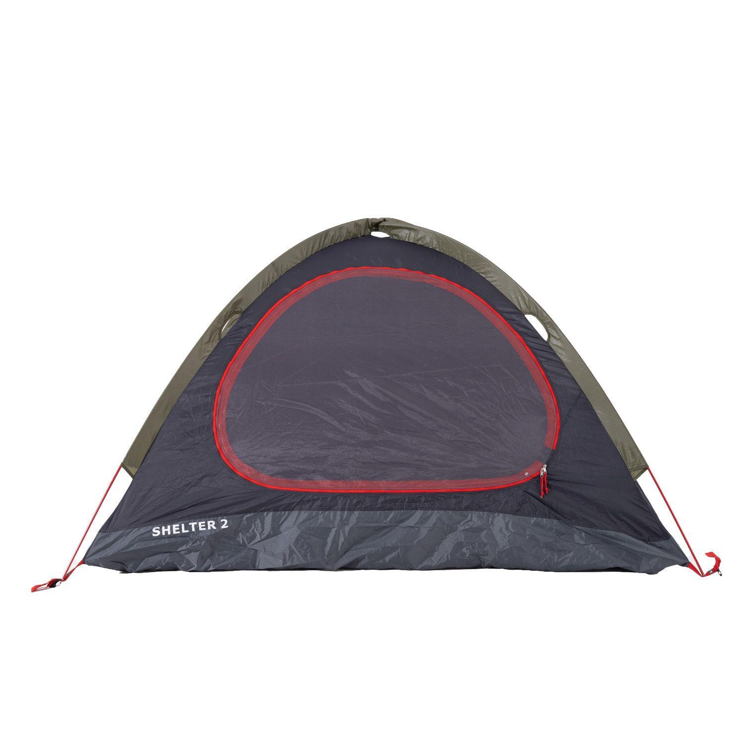 Carpa 2 personas Shelter Verde Oscuro-5
