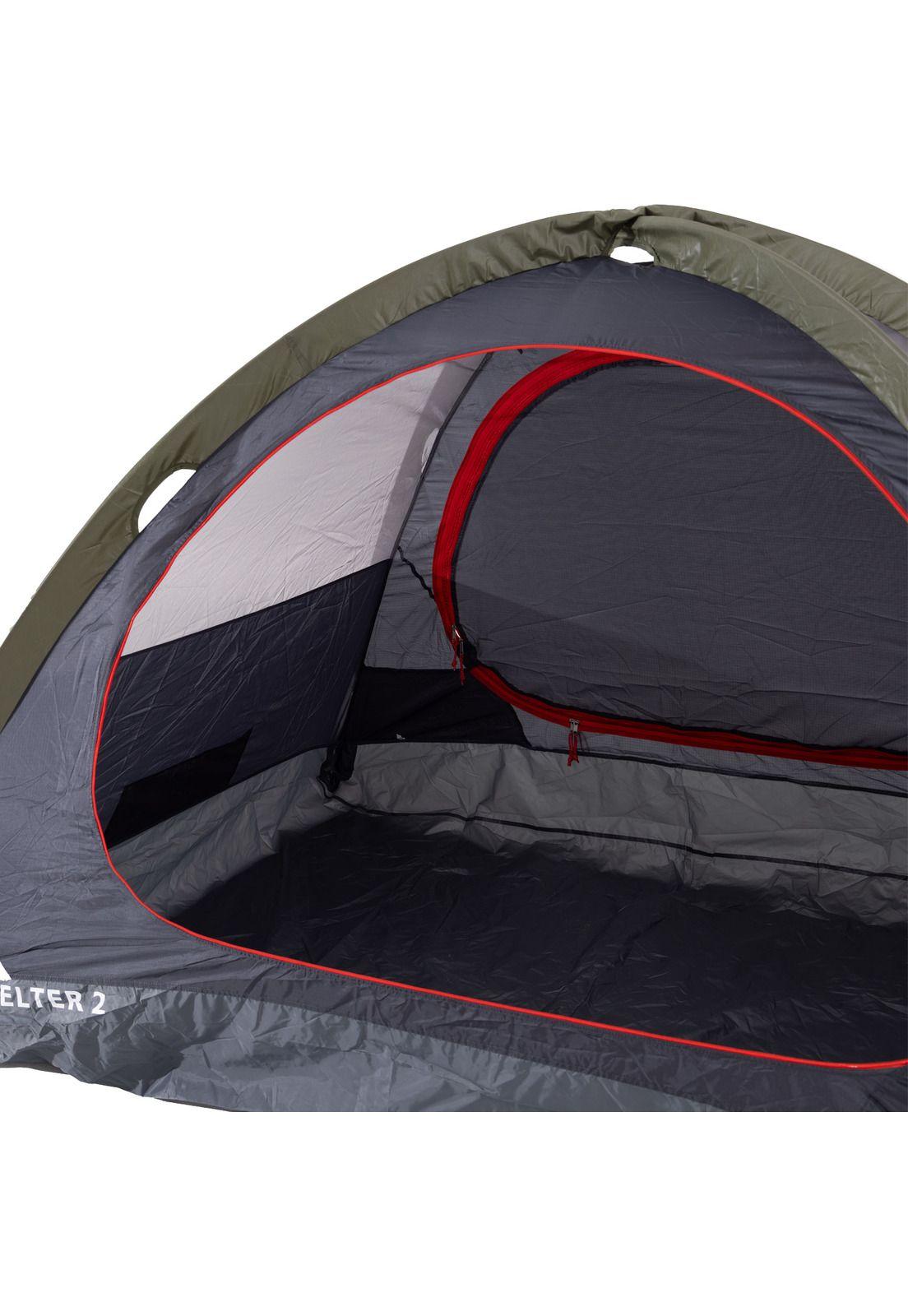 Carpa 2 personas Shelter Verde Oscuro-3