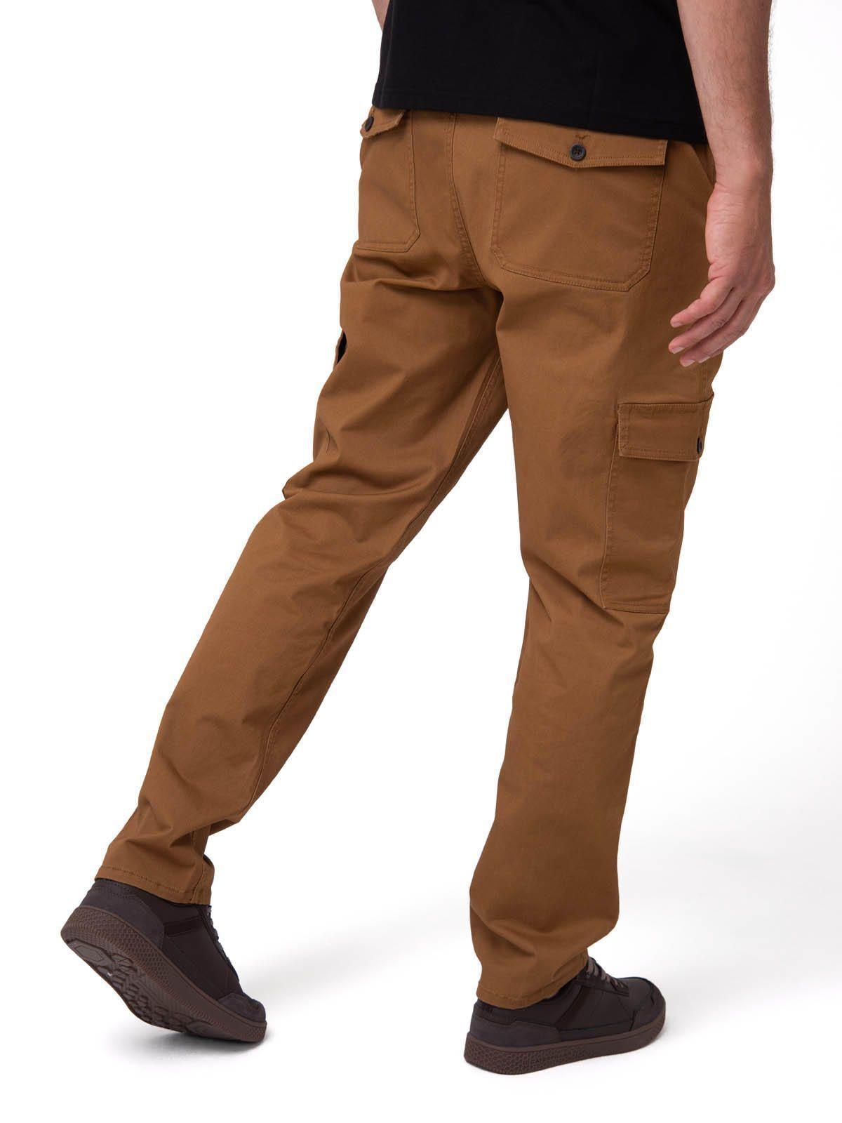 Pantalón Casual Hombre Cargo Slim Café-1