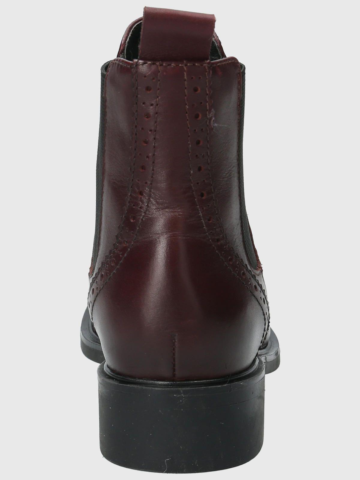 Botin Cuero Mujer Algate Rojo-6