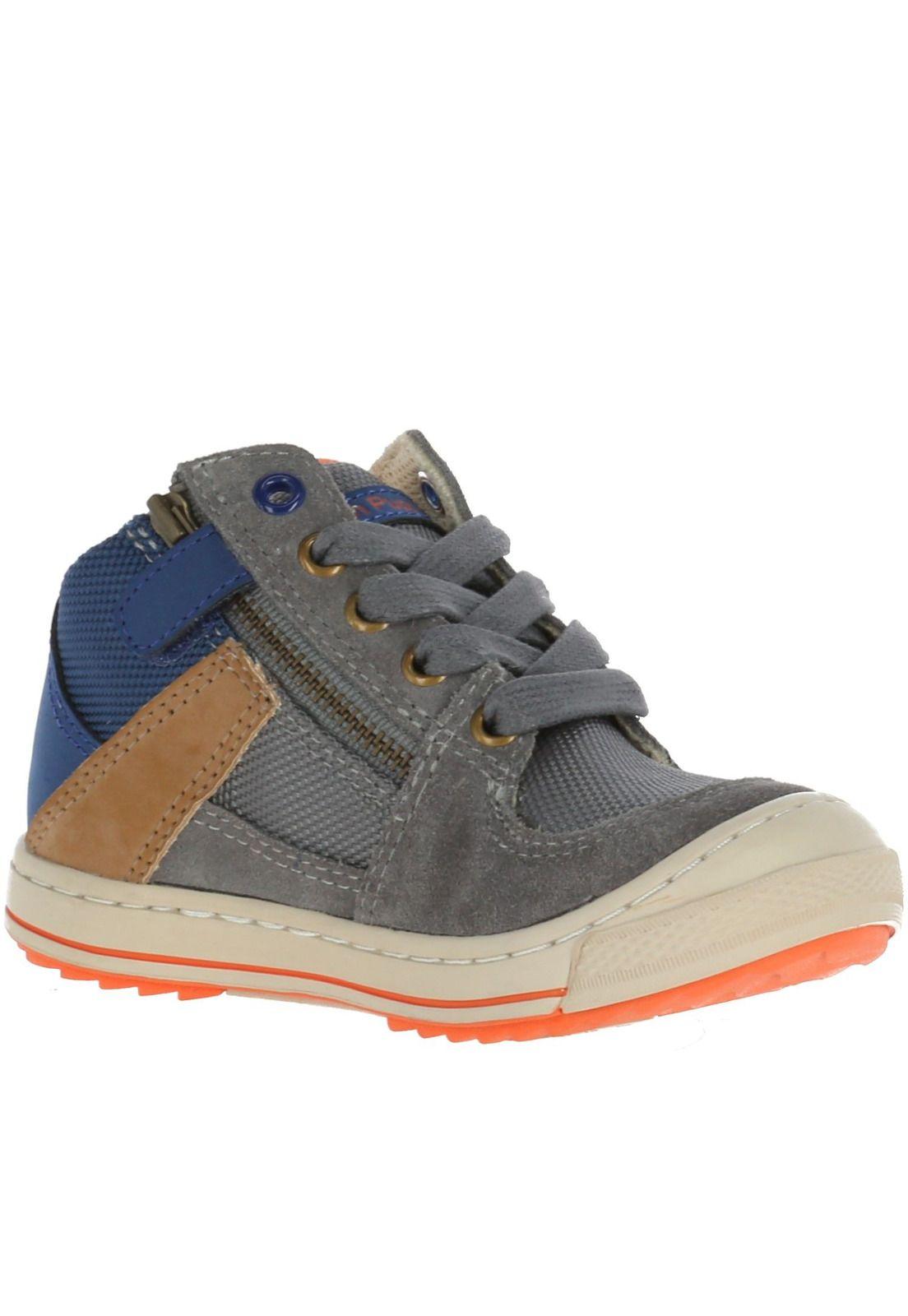 Zapatilla Cuero Tyler Gris-1
