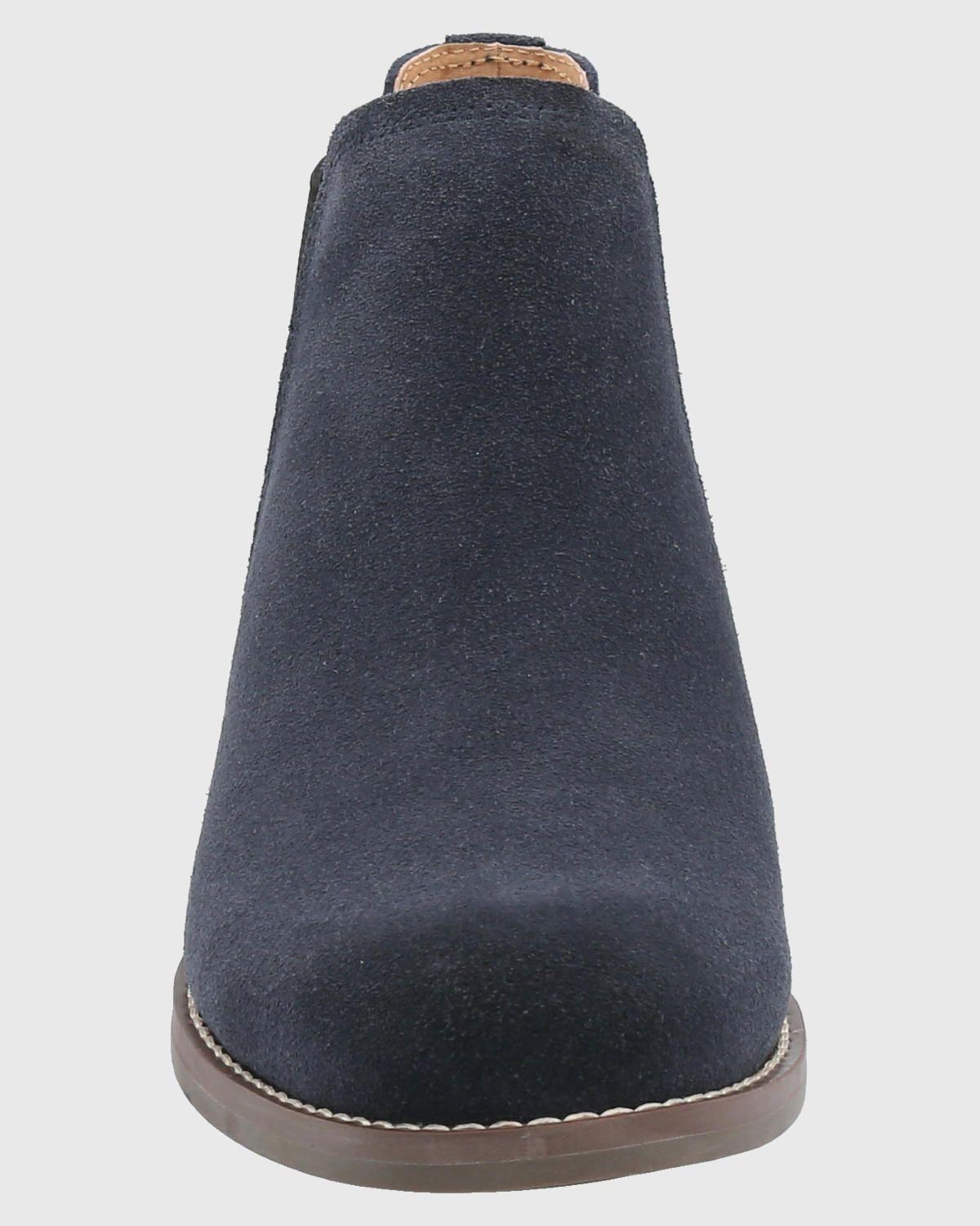 Botin Cuero Mujer Clifton Azul-3