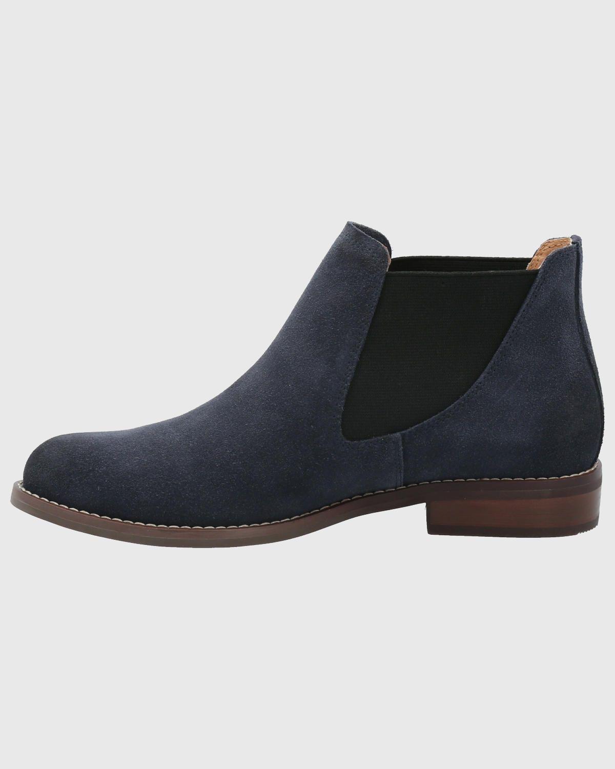 Botin Cuero Mujer Clifton Azul-5