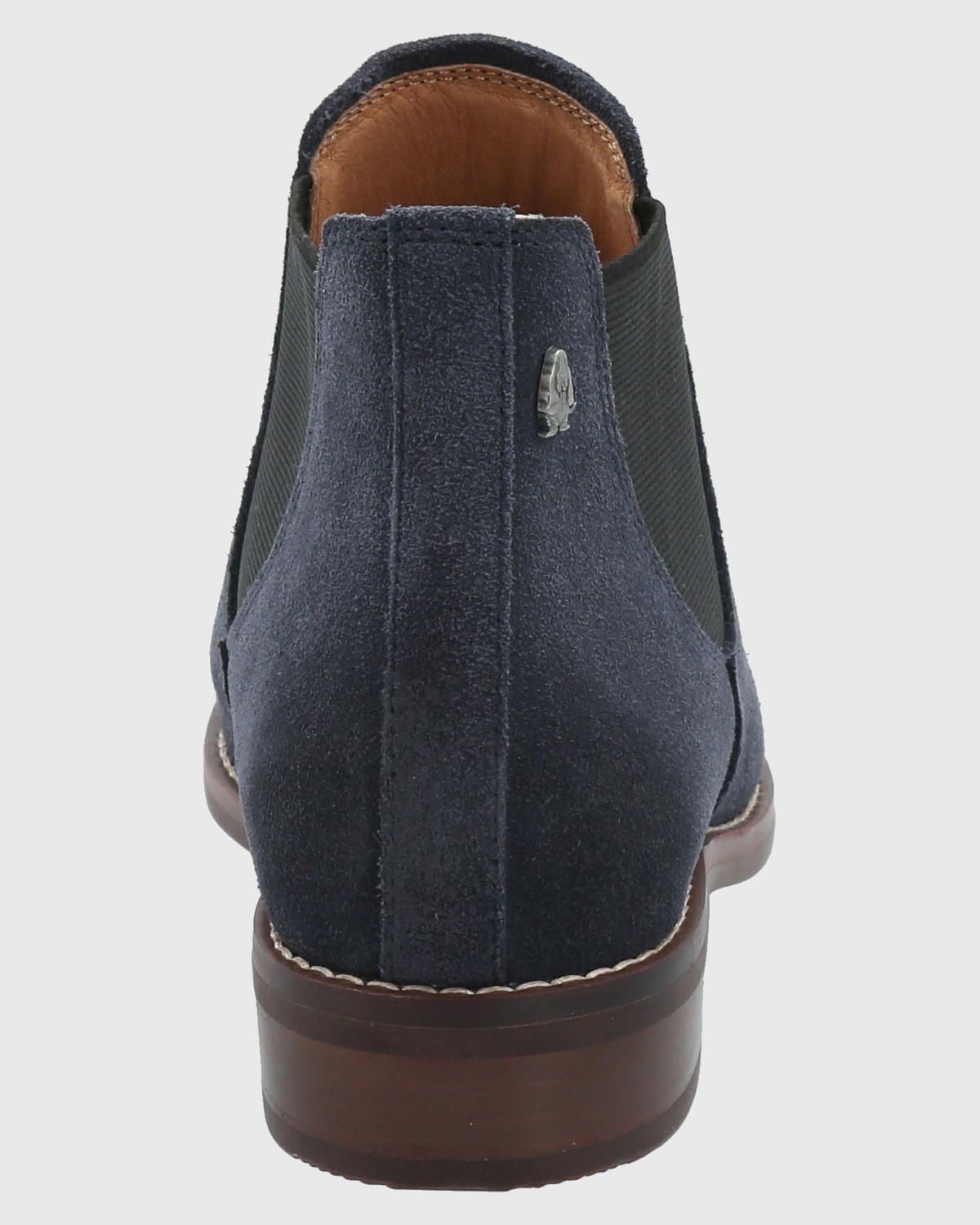Botin Cuero Mujer Clifton Azul-6