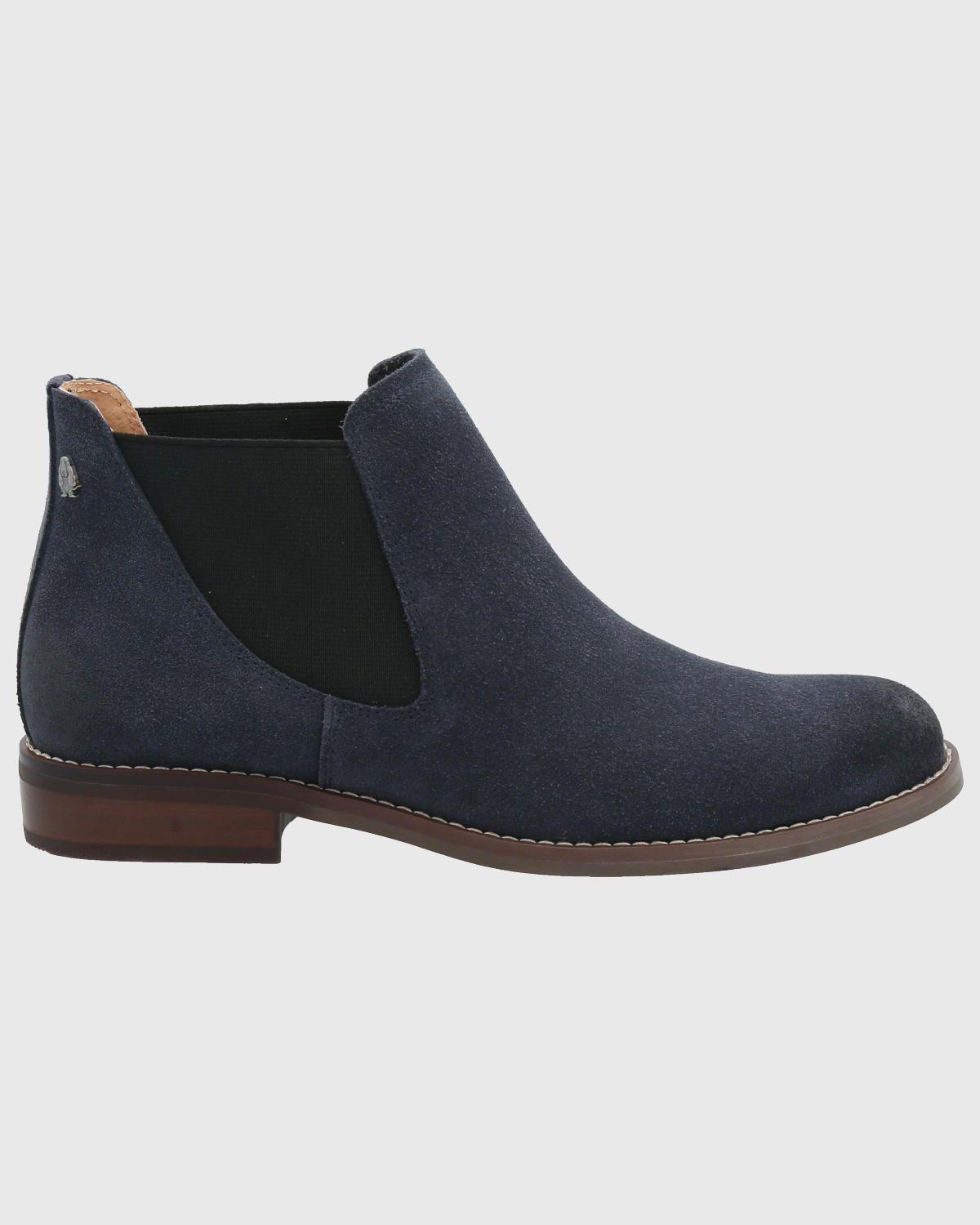 Botin Cuero Mujer Clifton Azul-1