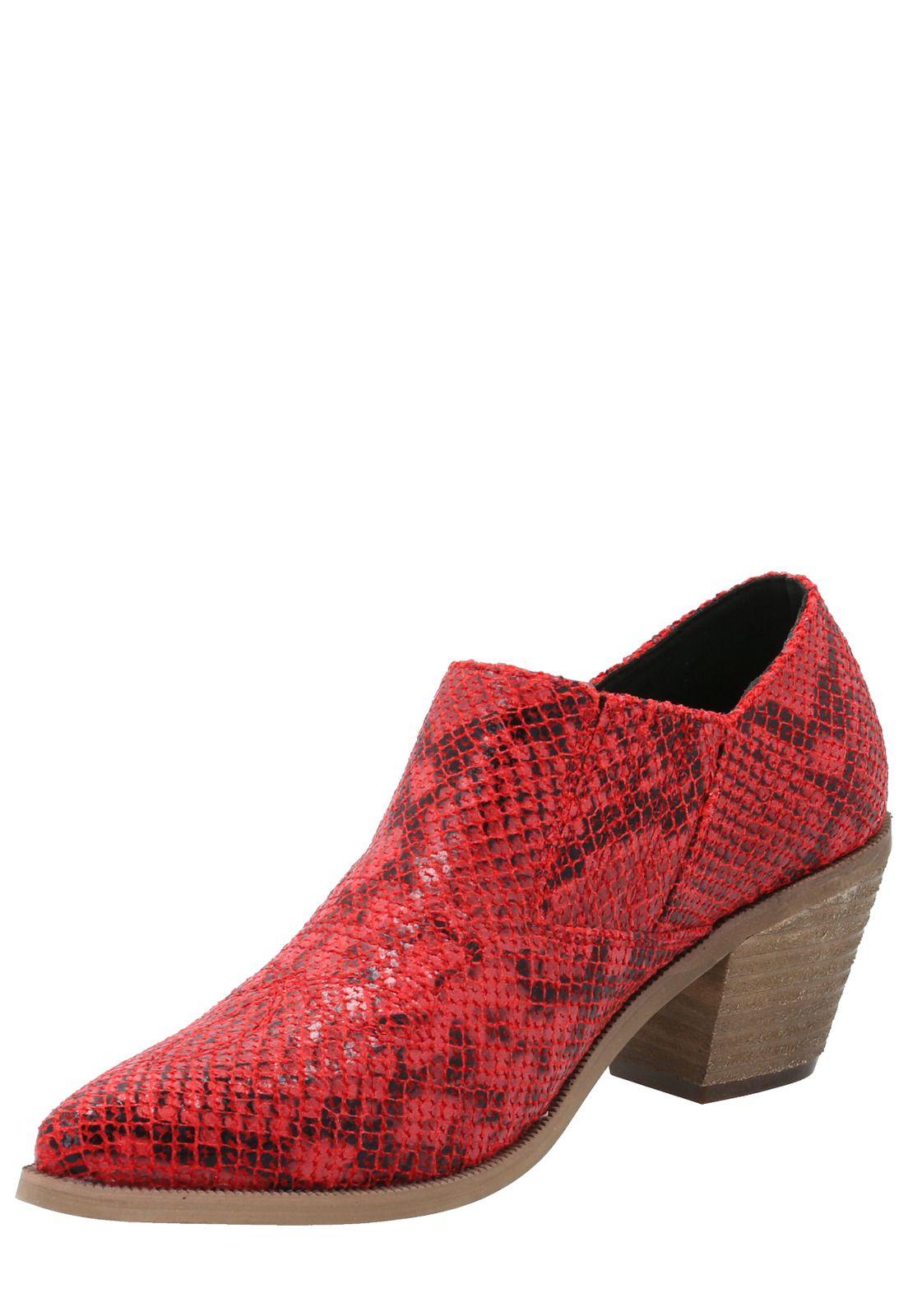 Botín Mujer Augusto Rojo -4