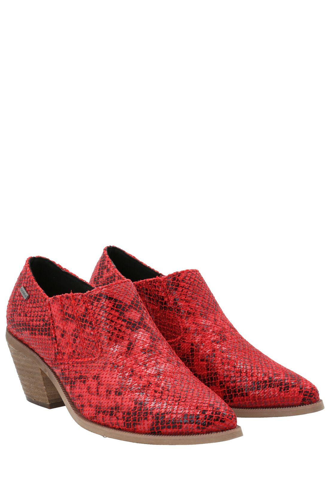 Botín Mujer Augusto Rojo -7