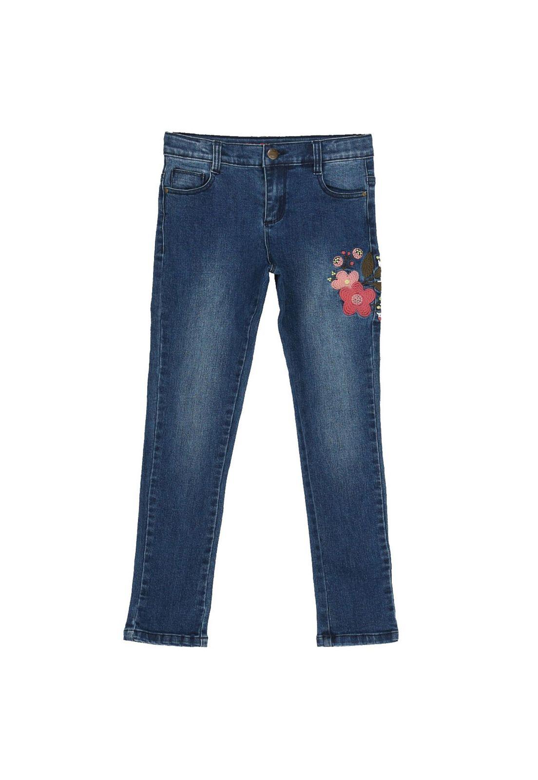 Jeans Bordado Denim-0