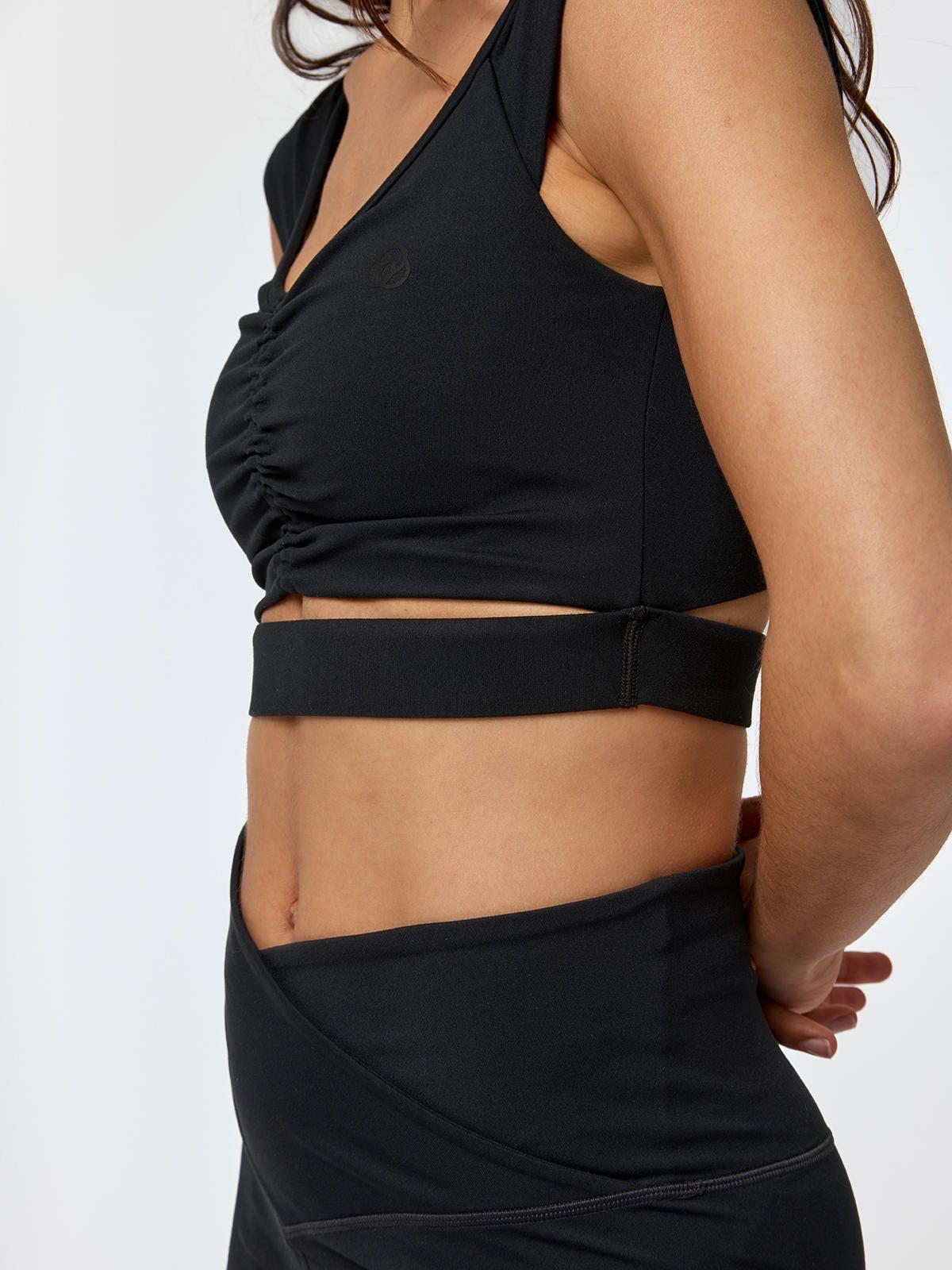 Polera Crop Kala Aloe Negra Mujer-4
