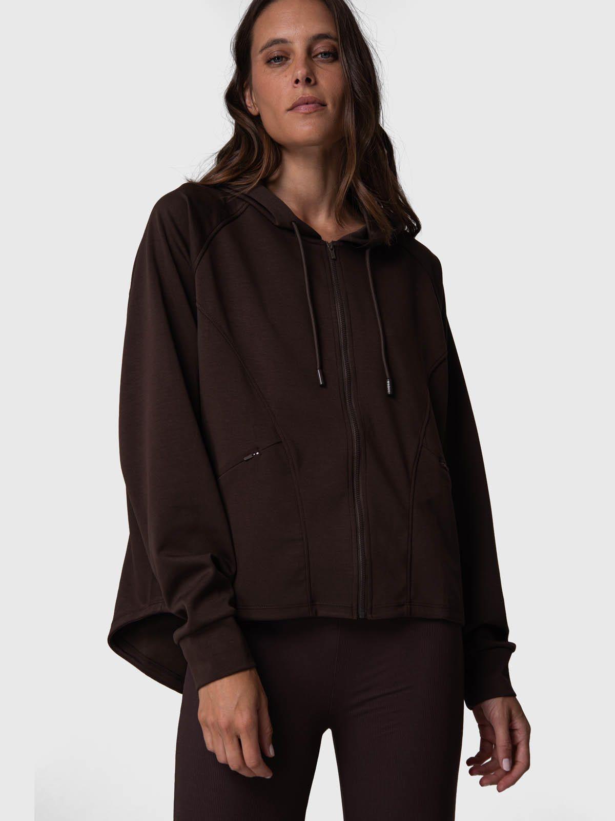 Poleron Mujer Full Zip Malaga Rec Café-3