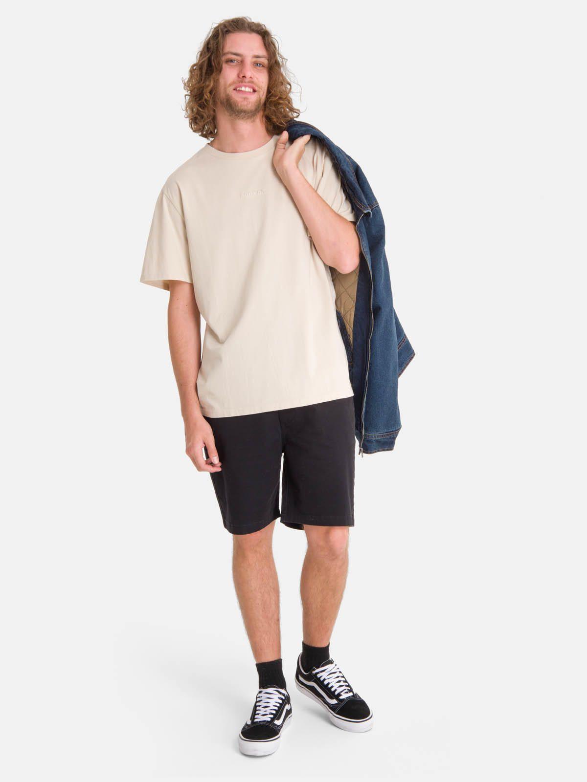Polera m/c Hombre Essential Beige-3