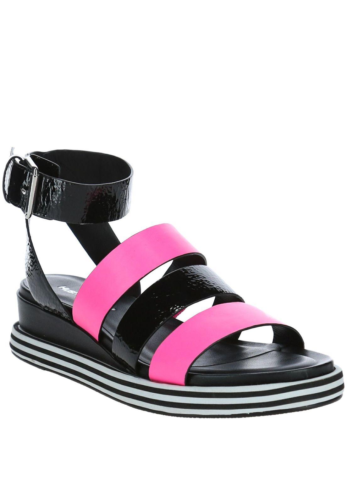 Sandalia Cuero Conca Negro-0
