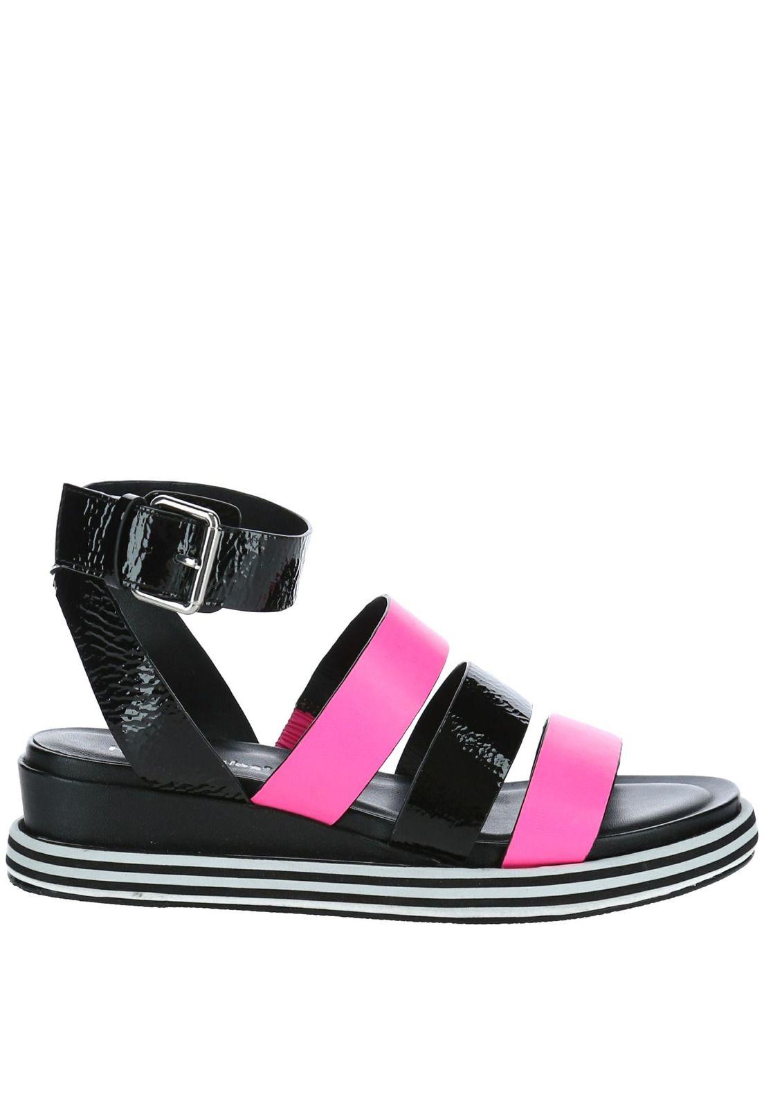 Sandalia Cuero Conca Negro-1