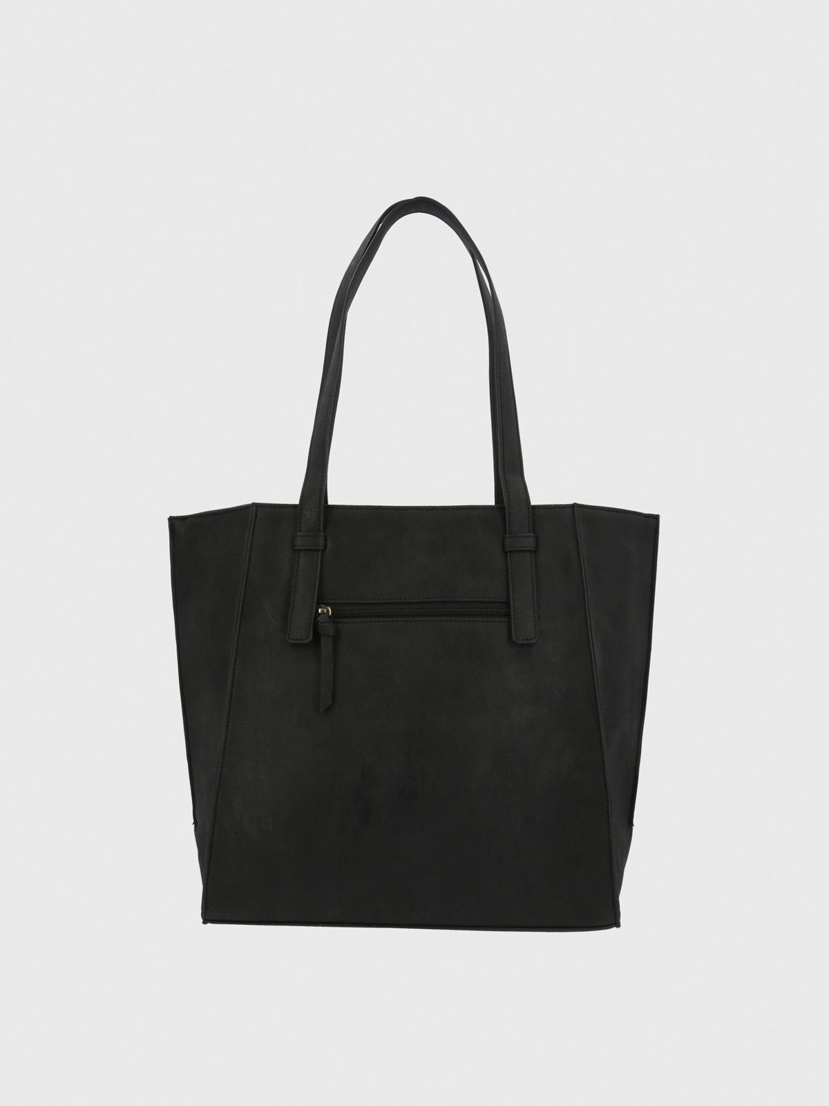 Cartera Ecocuero Mujer Darl Tote Negro-2