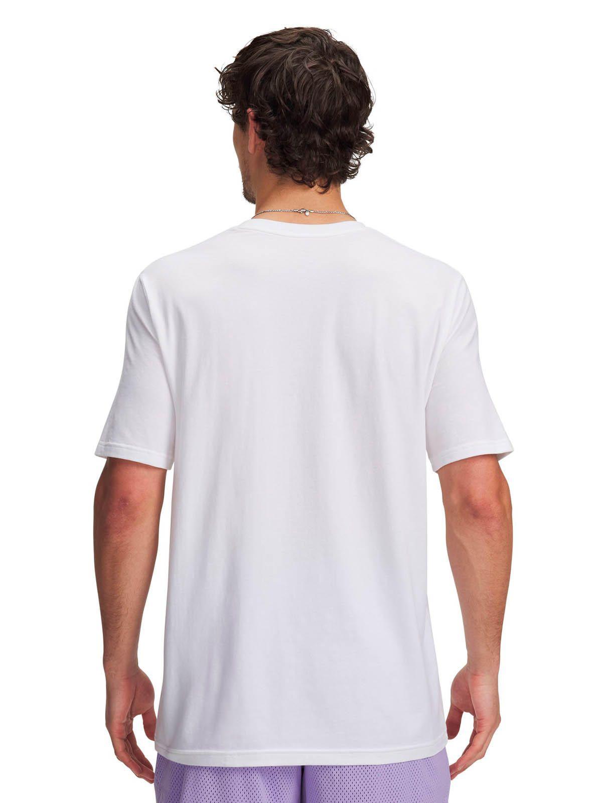 Polera Manga Corta Basketball Hombre Curry playable 1 Blanco -1