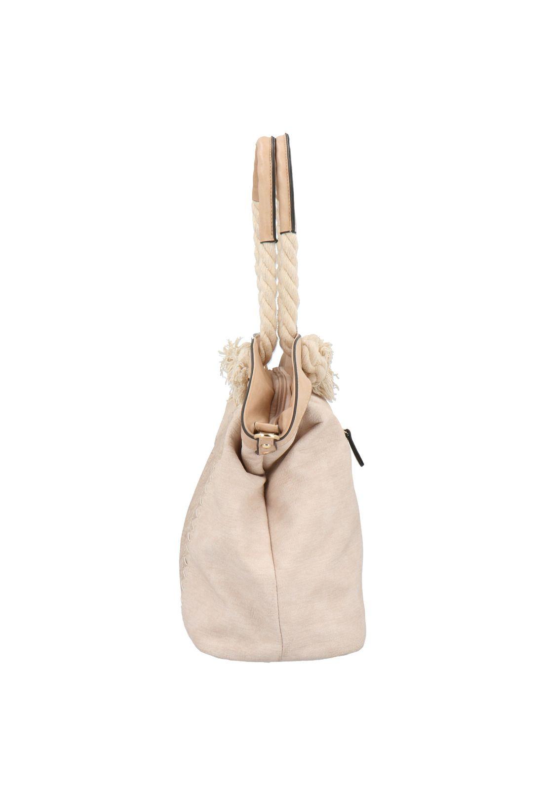 Cartera Nelly Shopper Beige Mujer-2