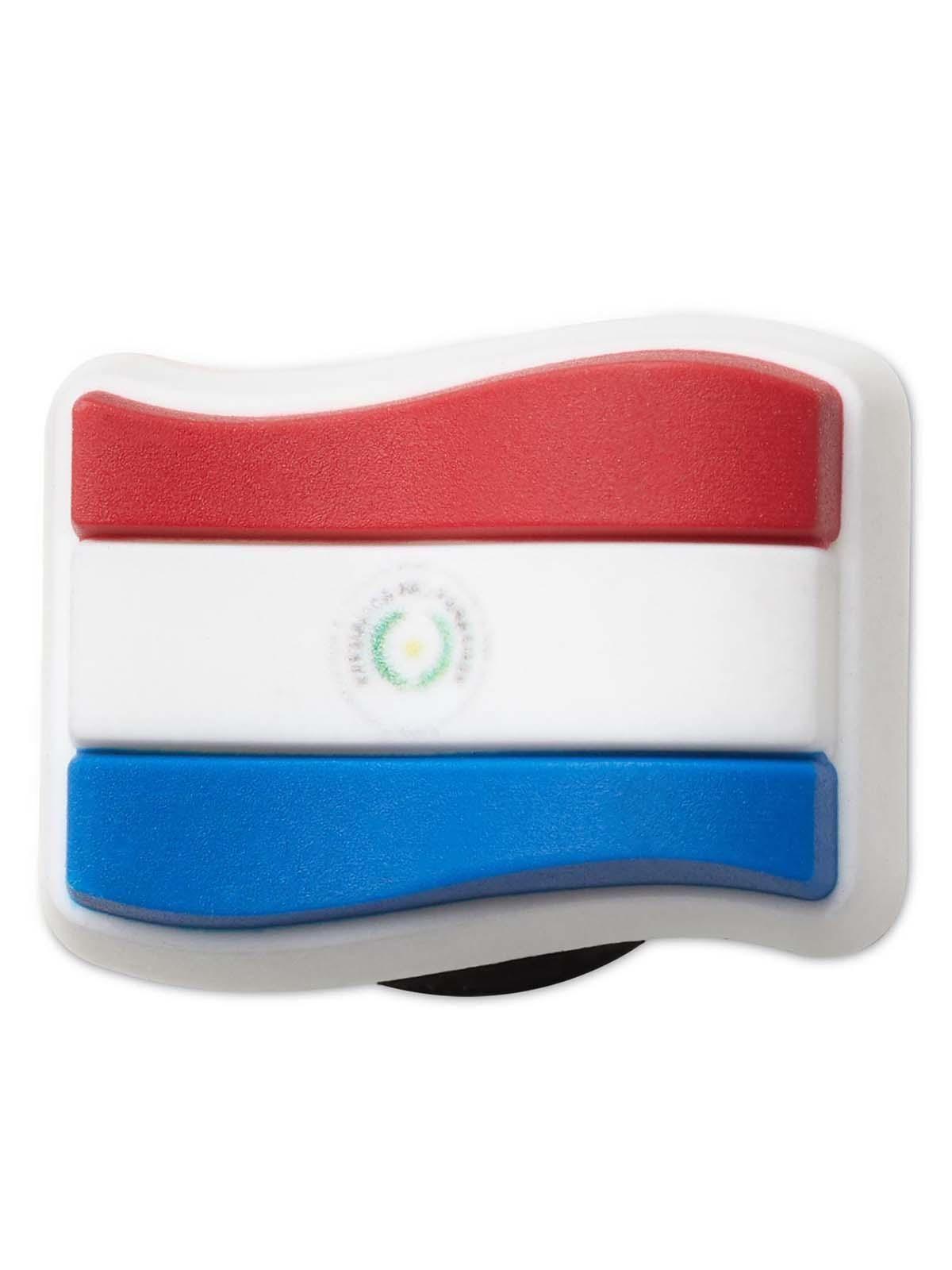 Jibbitz Crocs Bandera Paraguay Blanco-0